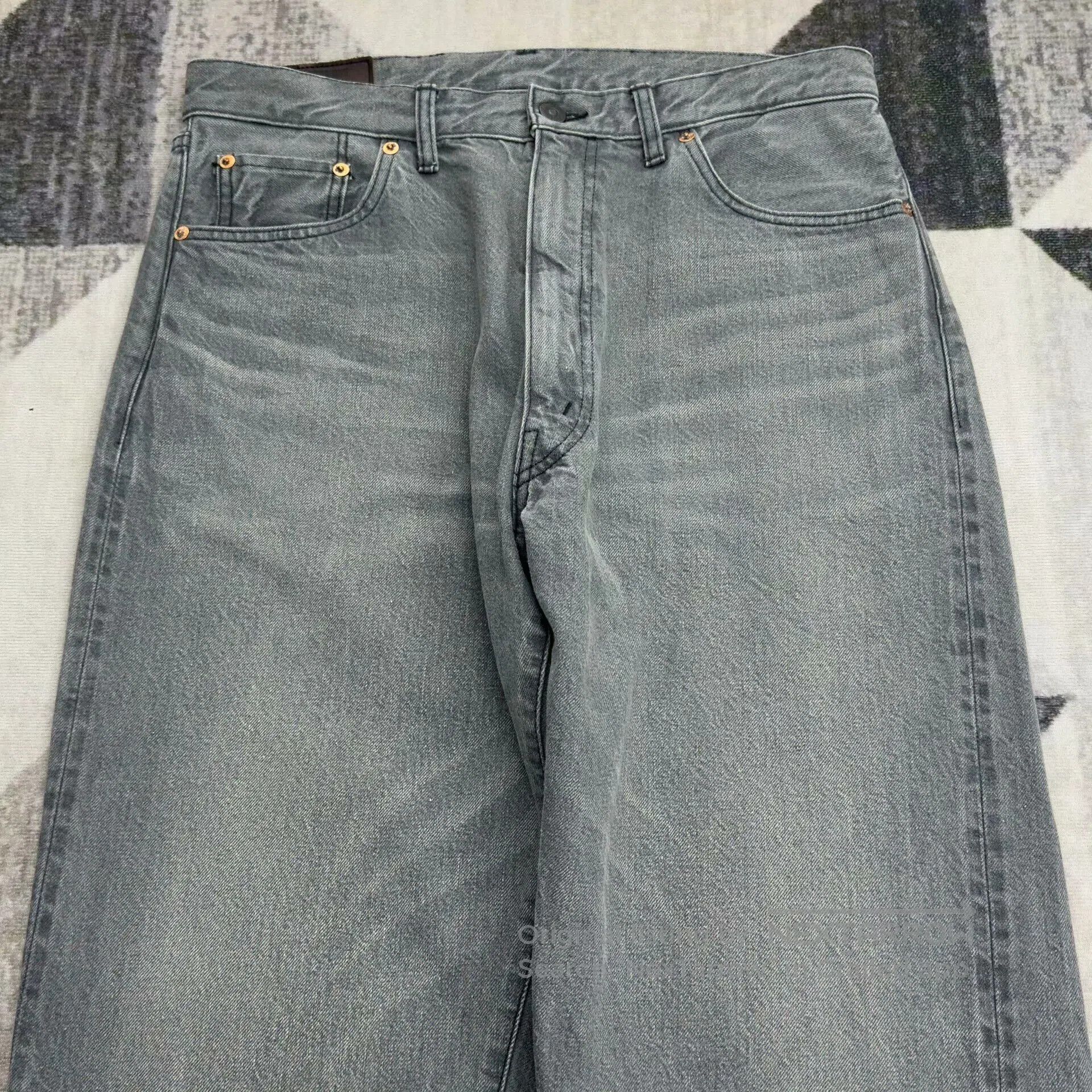 Kaptain Sunshine KAPTAIN SUNSHINE 5P Straight Cut Jeans. Size US 30 / EU 46 - 3 Thumbnail