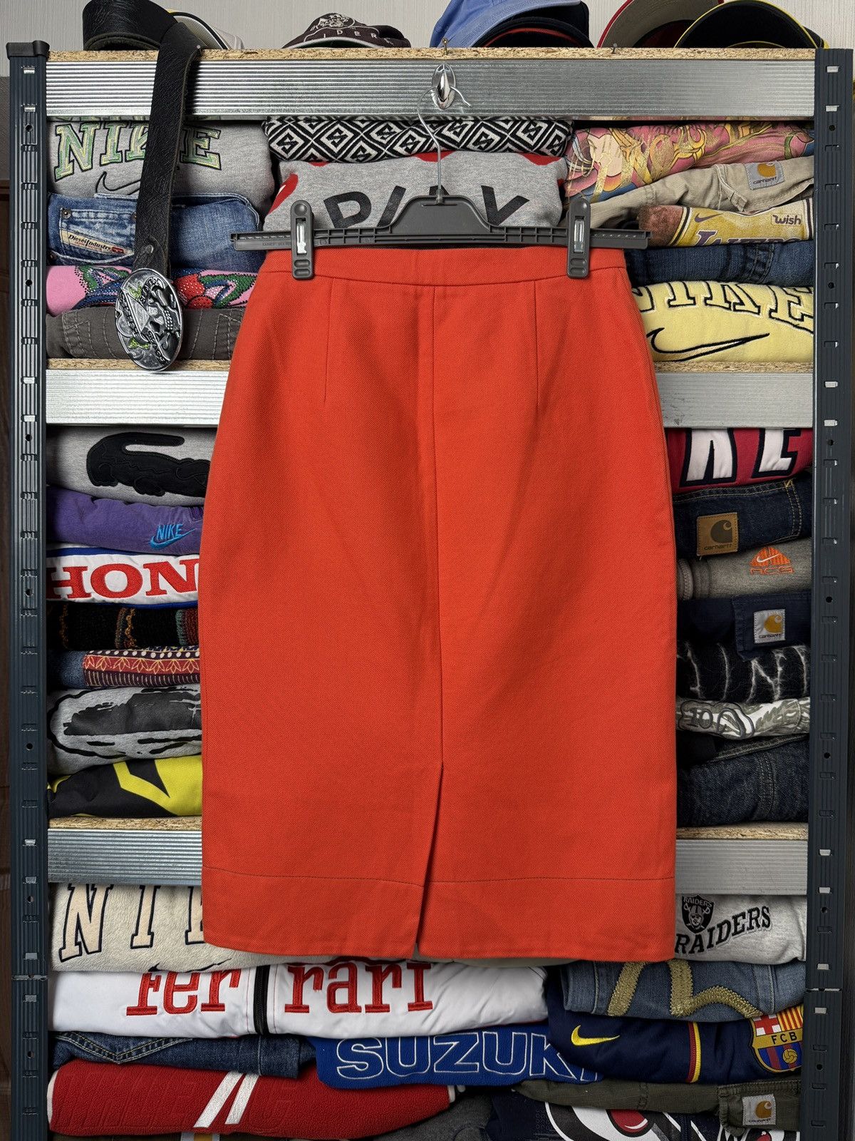 Prada Prada Luxury Orange skirt Size 42 Size 28" / US 6 / IT 42 - 2 Thumbnail