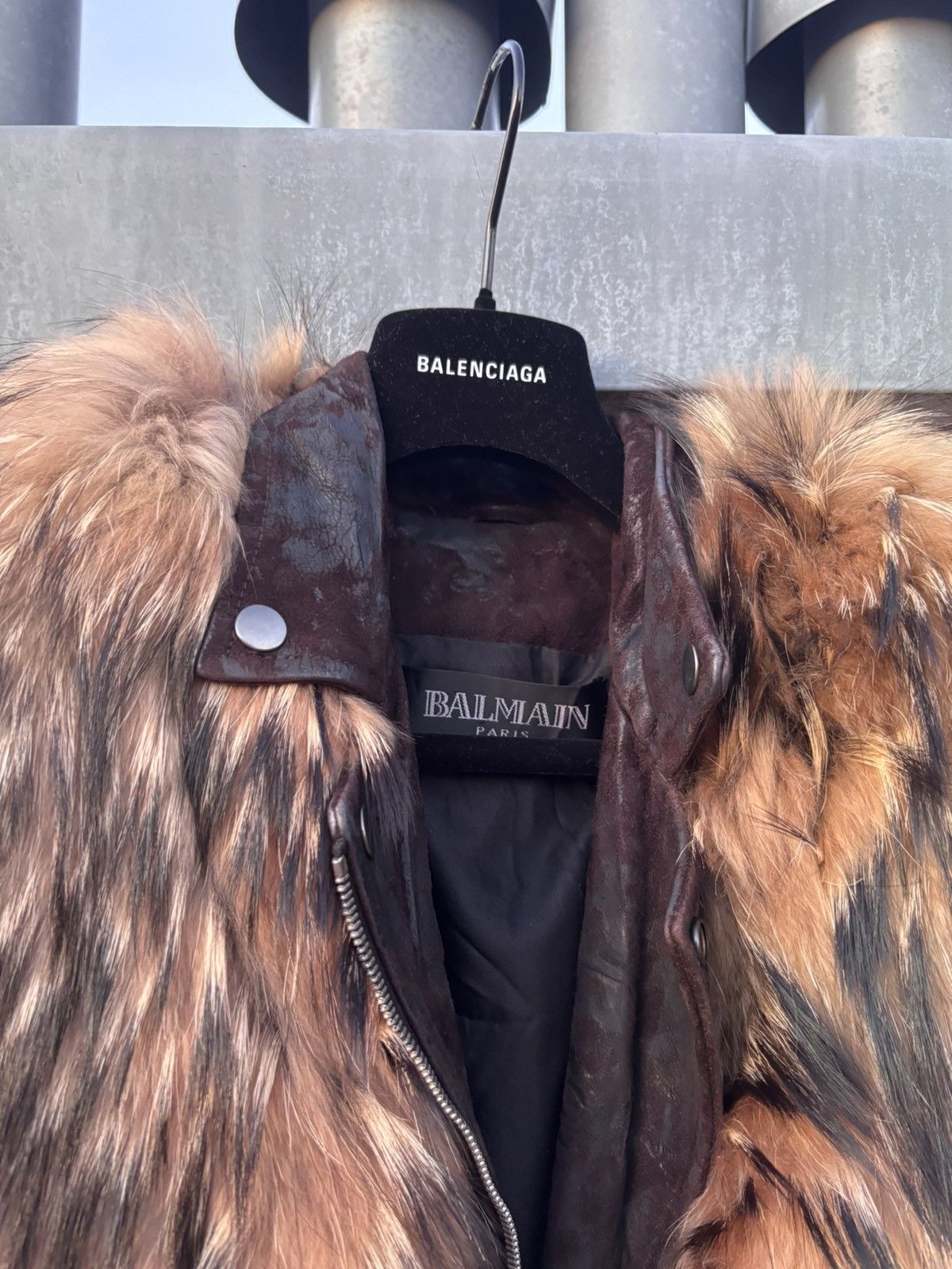 Balmain Balmain AW10 waxed rabbit fur leather jacket Size US M / EU 48-50 / 2 - 11 Thumbnail