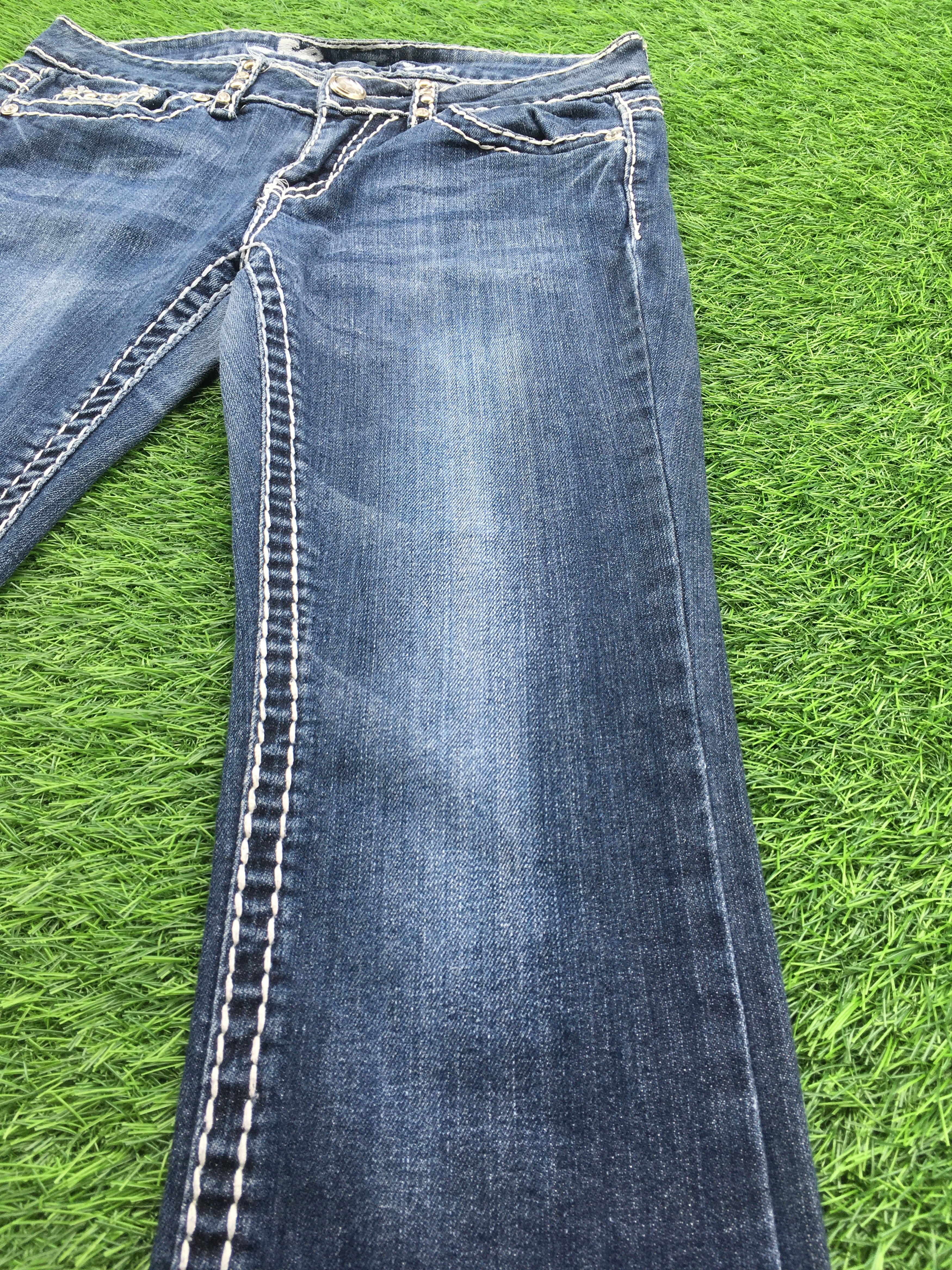 Grace in LA × Jean Miss Chic Slim Boot Cut Jeans D-977 Size 27" / US 4 / IT 40 - 7 Thumbnail