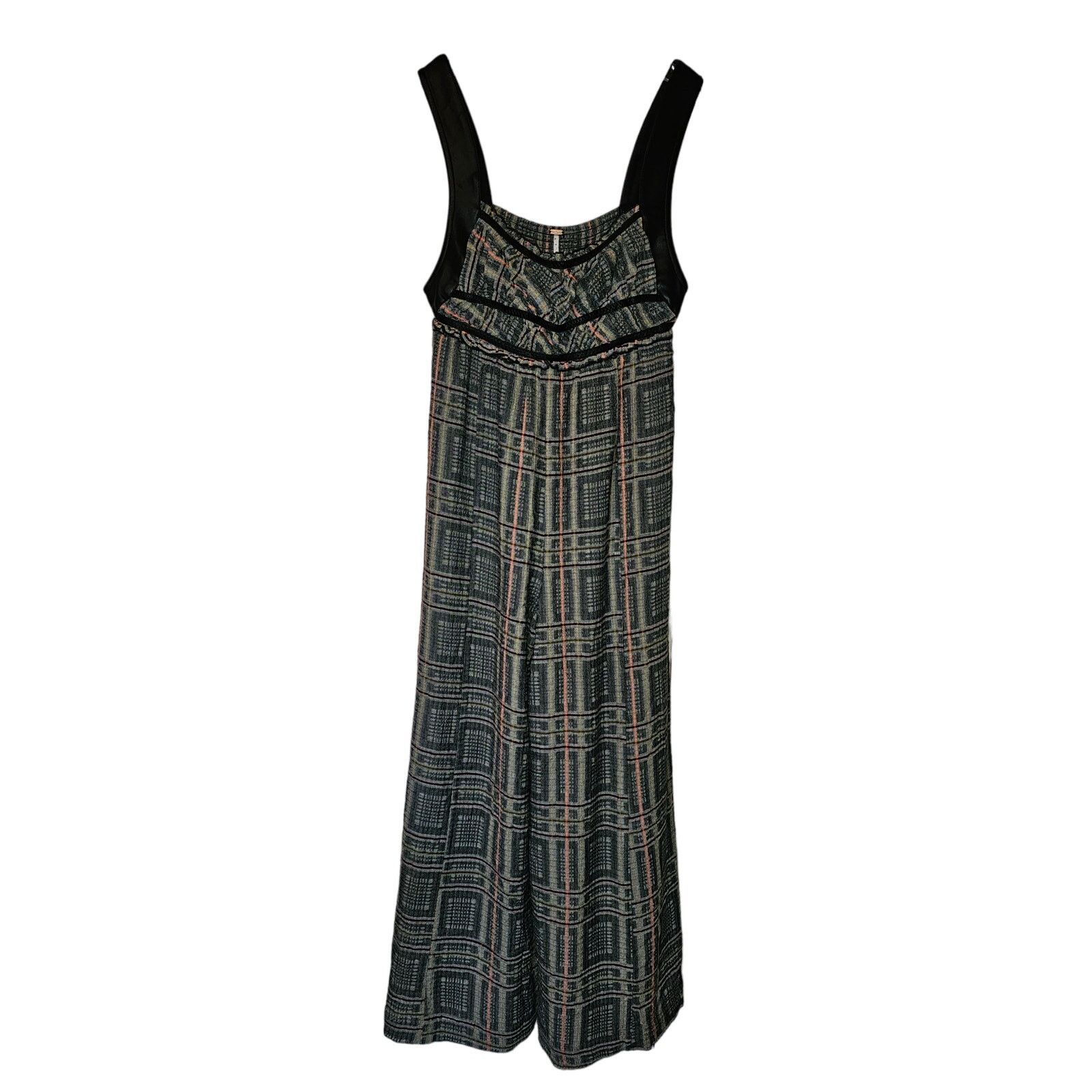Free People New Free People Marley Plaid One-Piece Jumpsuit $188 SMALL Size 28" / US 6 / IT 42 - 7 Thumbnail