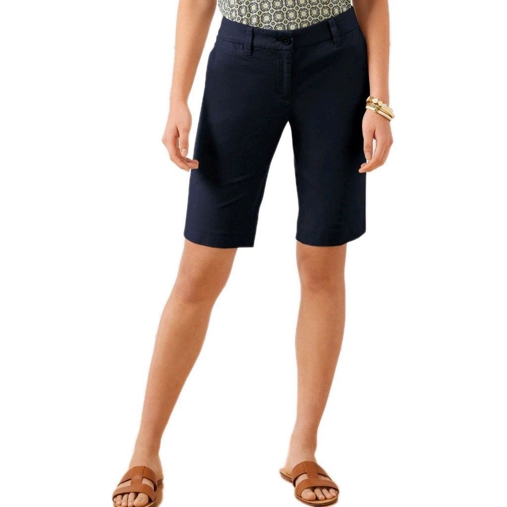 Talbots Talbots Perfect Black Shorts Women's 2P Waist 30" Inseam 10" Size 26" / US 2 / IT 38 - 1 Thumbnail