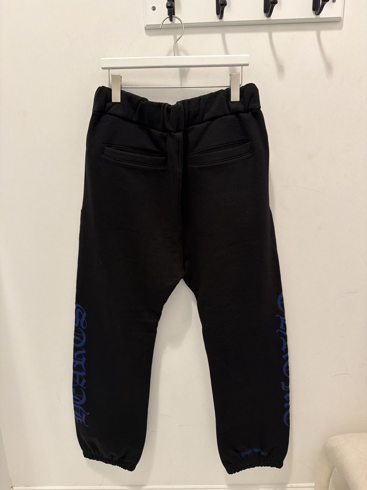 Chrome Hearts Chrome Hearts Blue Horseshoe Black Sweatpants Size US 36 / EU 52 - 2 Thumbnail