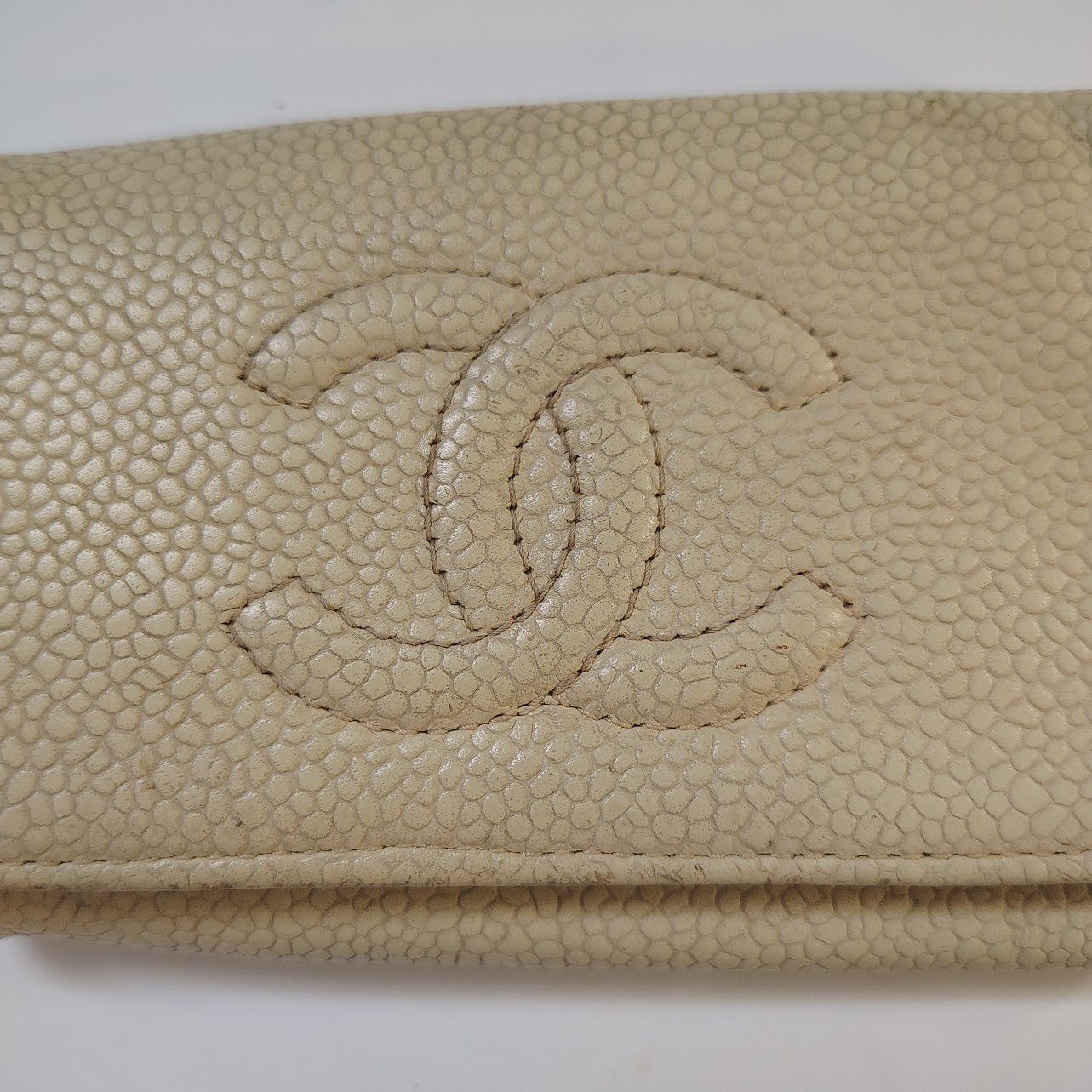 Chanel Chanel key pouch in beige caviar leather Size ONE SIZE - 2 Thumbnail
