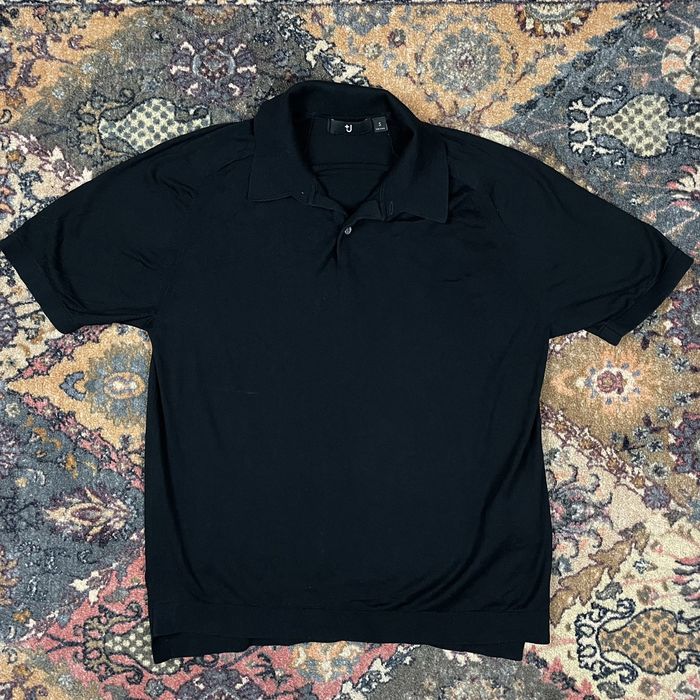 Uniqlo Uniqlo x Jil Sander Black Cotton Minimalistic Polo Shirt