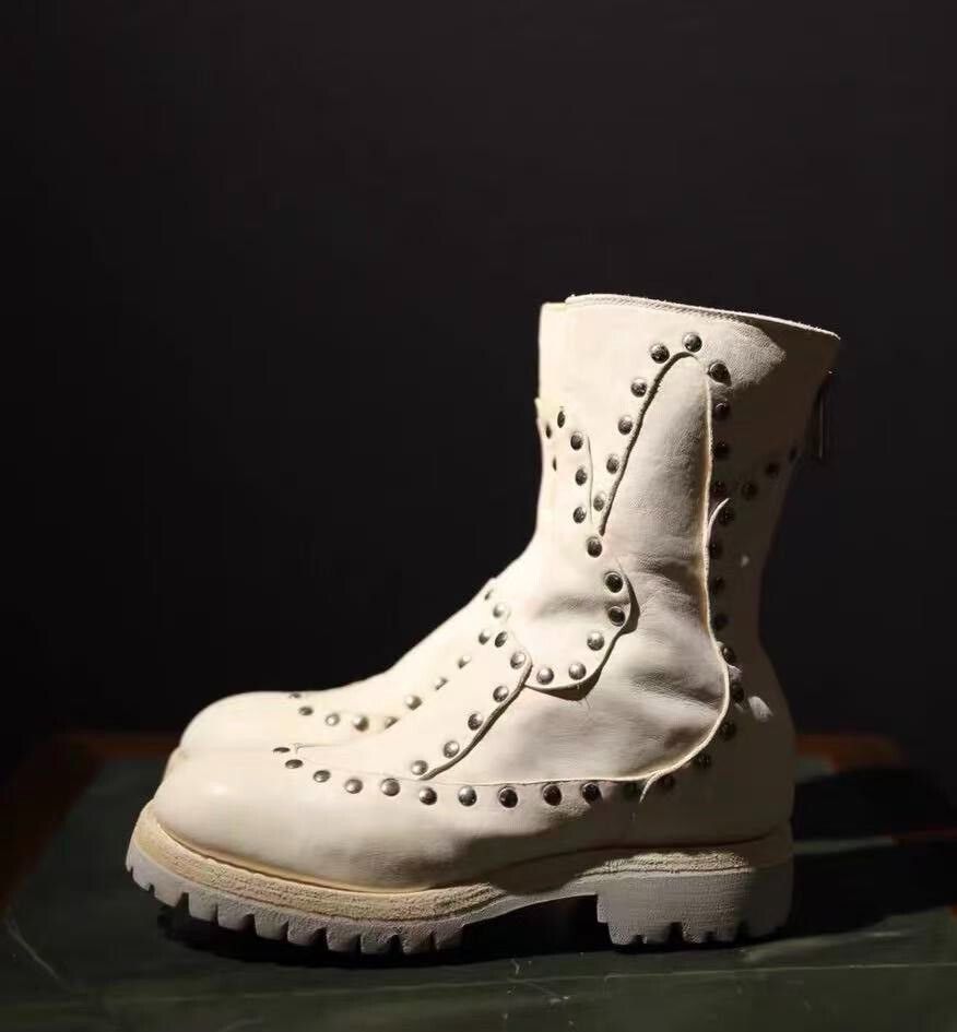 Guidi GUIDI 788V_RV Studded Ankle Boots Size US 6 / IT 36 - 1 Thumbnail