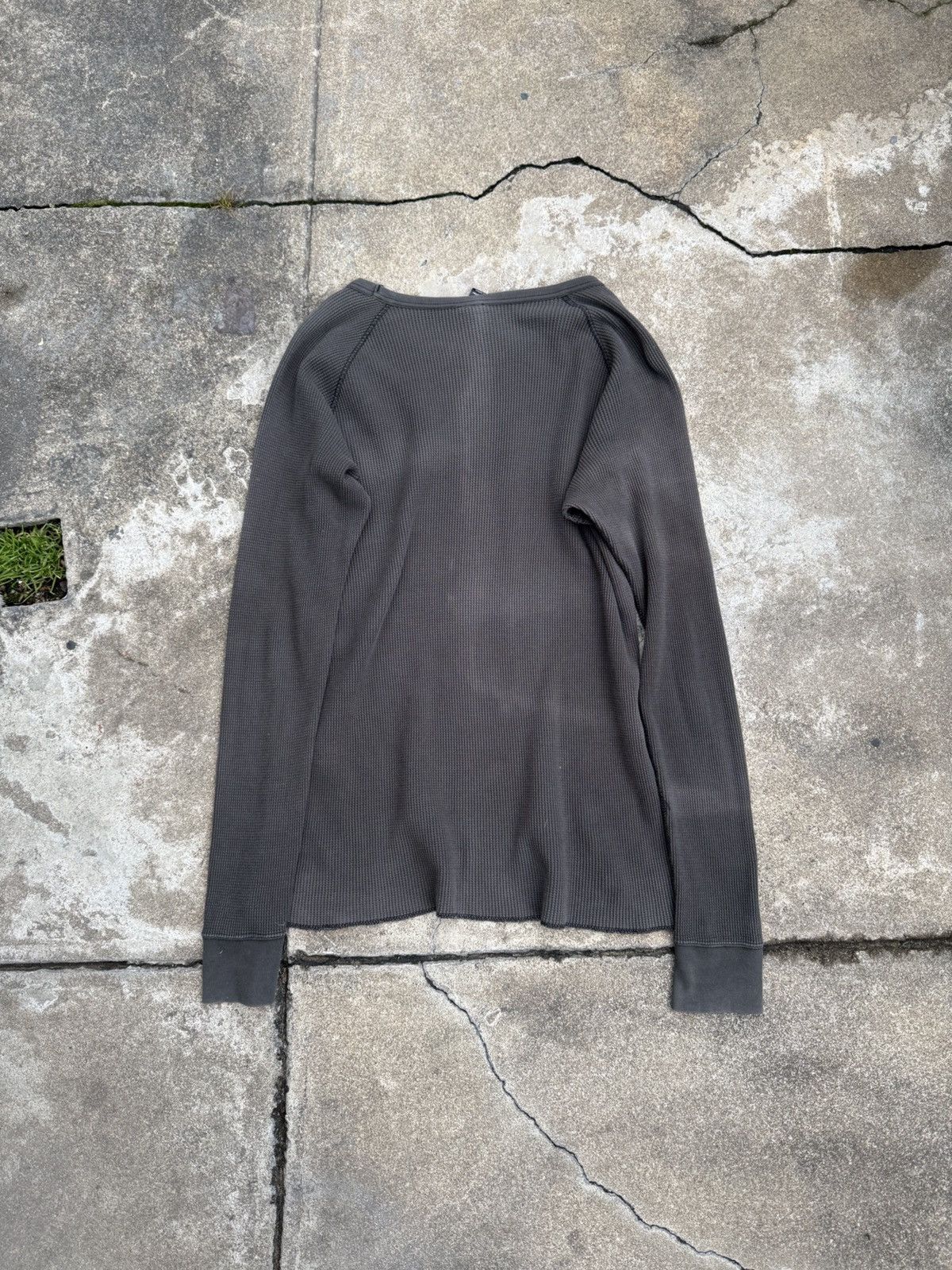 Number (N)ine SS06 "Welcome to the Shadow" Waffle Knit Thermal Longsleeve Size US L / EU 52-54 / 3 - 3 Thumbnail