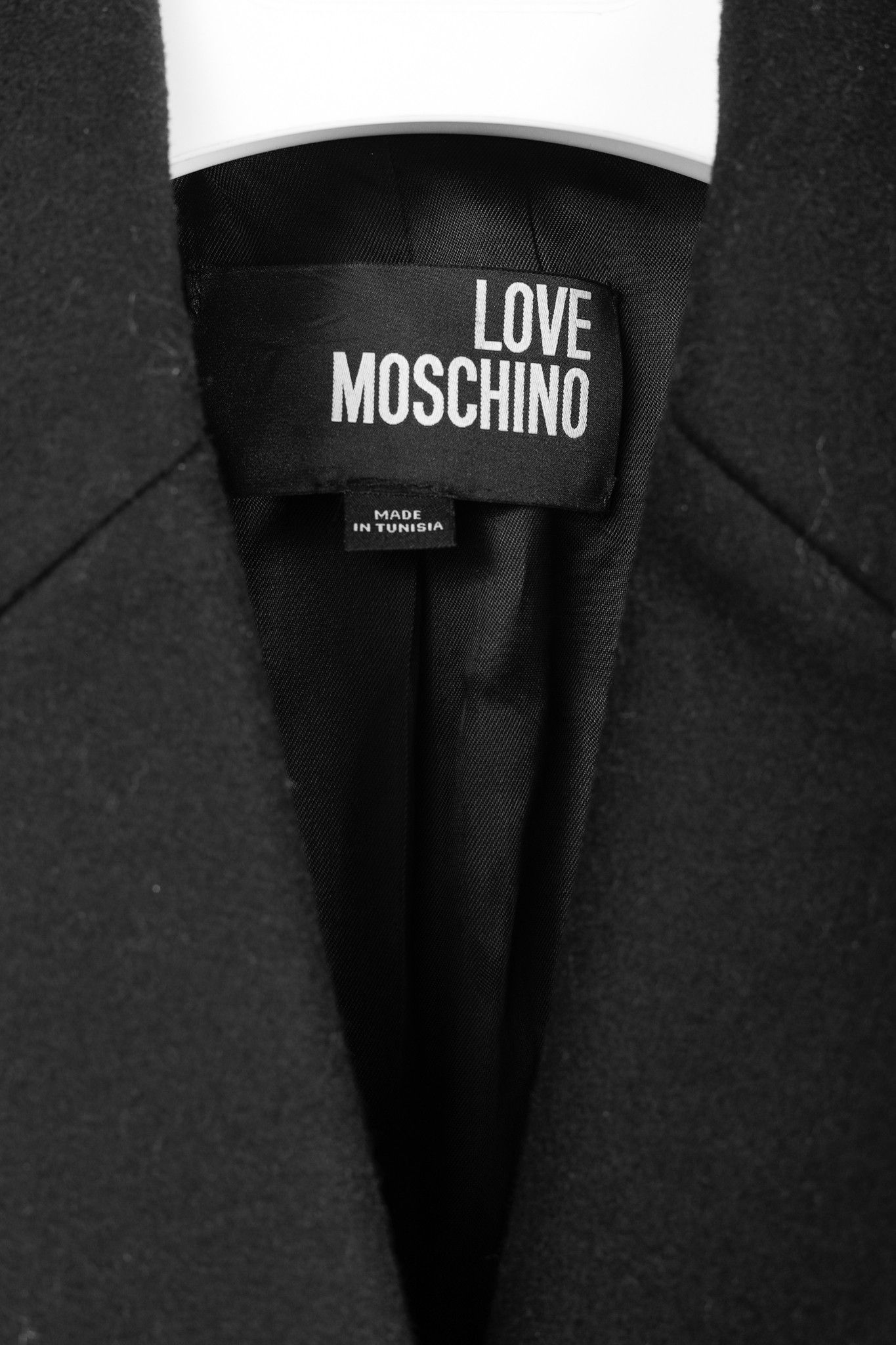 Love Moschino Love Moschino Silver Octagram Black Wool Tailored Coat Size S / US 4 / IT 40 - 4 Thumbnail
