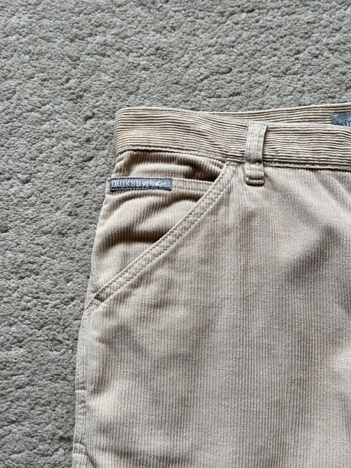 Quiksilver 1990s Quiksilver Corduroy Baggy Cargo Pant Size US 32 / EU 48 - 5 Thumbnail