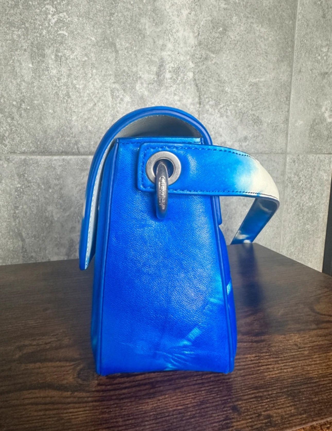 Off-White Off-White Blue Tie-Dye Cut-Out Shoulder Bag Size ONE SIZE - 3 Thumbnail