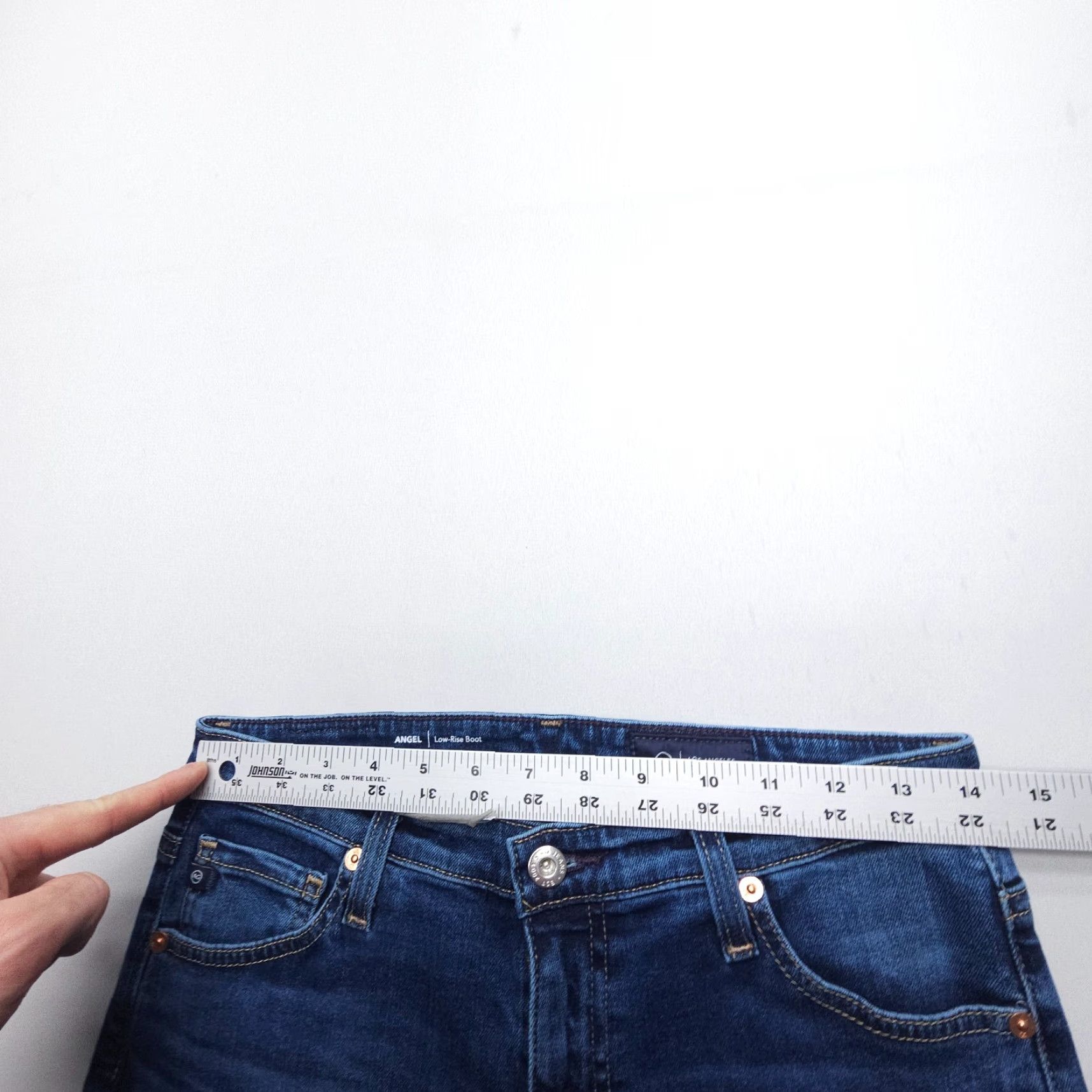 Denime AG Adriano Goldschmied Jeans Bootcut 28 Dark Blue Denim Women Regular Size 28 Low Rise 5-Pocket USA Bagged? Size 28" / US 6 / IT 42 - 6 Thumbnail