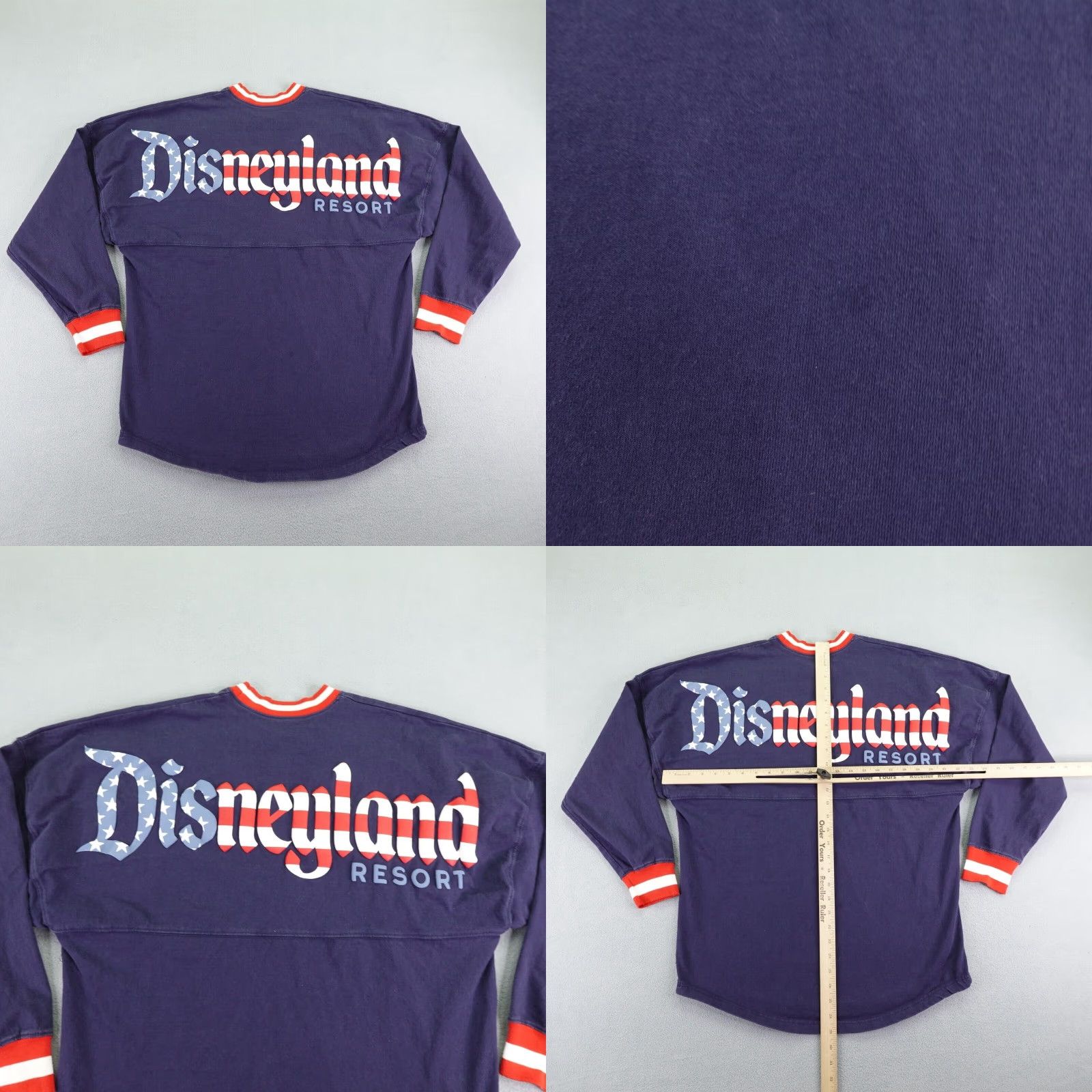 Disney VINTAGE Disney Mickey Mouse Spirit Jersey T-Shirt Men Medium Blue Red Patriotic USA Flag 90s Size US M / EU 48-50 / 2 - 8 Thumbnail