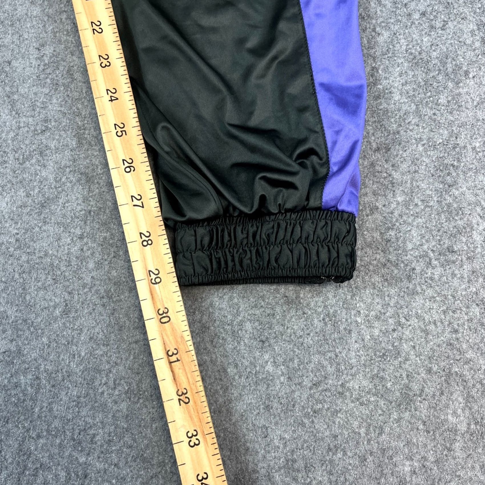 Adidas Vintage Adidas Mens Tracksuit Bottoms Pants Sweat Joggers S Black Retro Festival Size 36R - 4 Thumbnail
