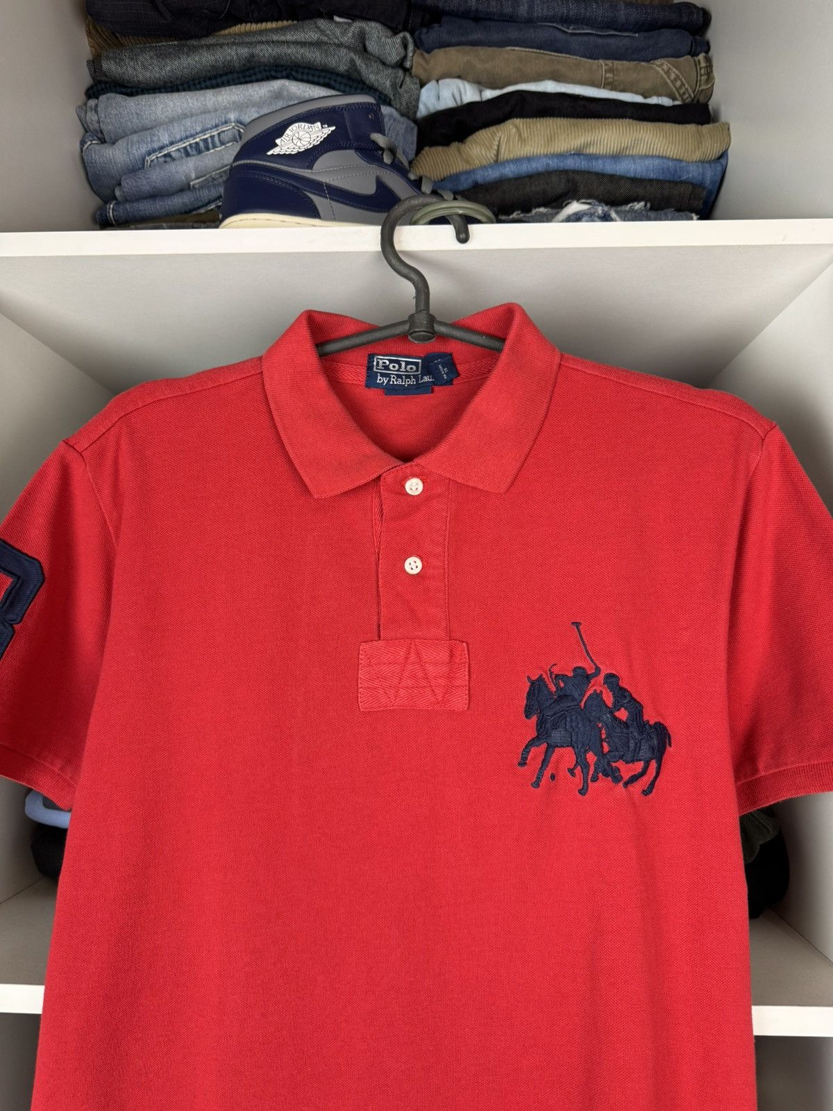 Polo Ralph Lauren Vintage Polo Ralph Lauren Big Logo Polo T-shirt Size US M / EU 48-50 / 2 - 2 Thumbnail