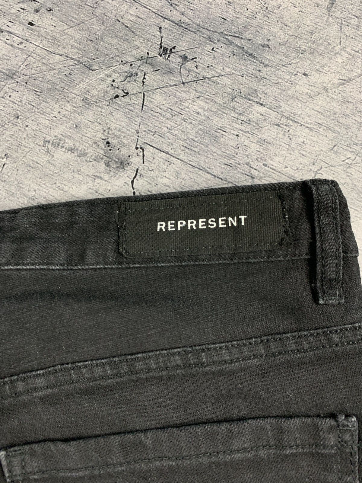 Represent Clo. Represent Clo. Knee Destroyer Denim Black Skinny Jeans Sz 30 Size US 30 / EU 46 - 13 Thumbnail