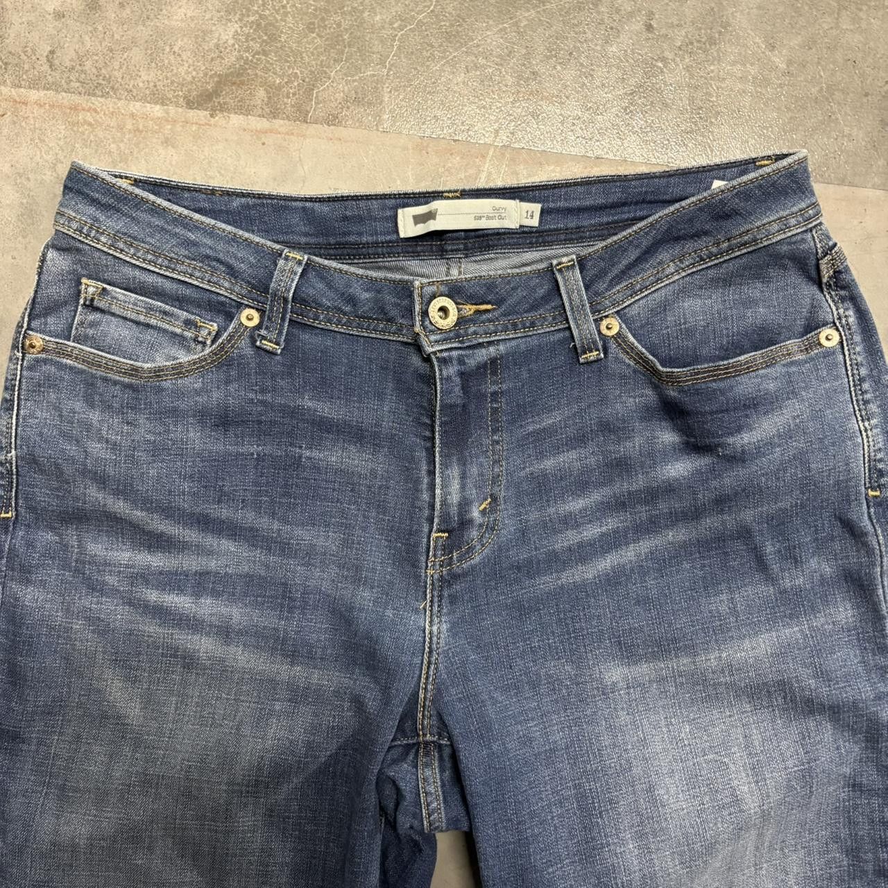 Levi's × Vintage Crazy Vintage Y2K/2000s Baggy Wideleg Bootcut Levis 529 Dark Wash Denim Jeans! Size US 34 / EU 50 - 4 Thumbnail