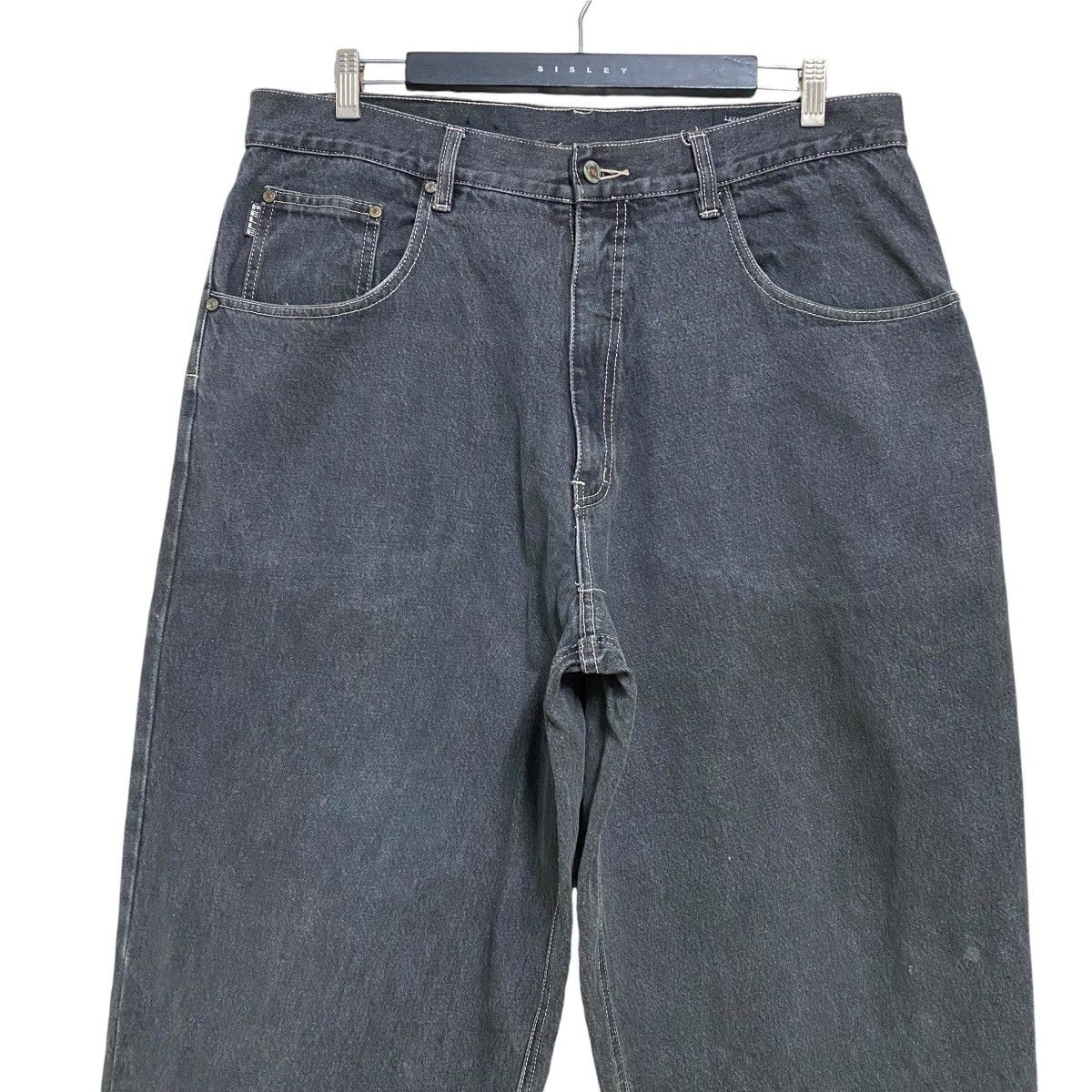 Pelle Pelle Vintage Y2K Pelle Pelle Black Denim Baggy Jeans Size US 38 / EU 54 - 3 Thumbnail
