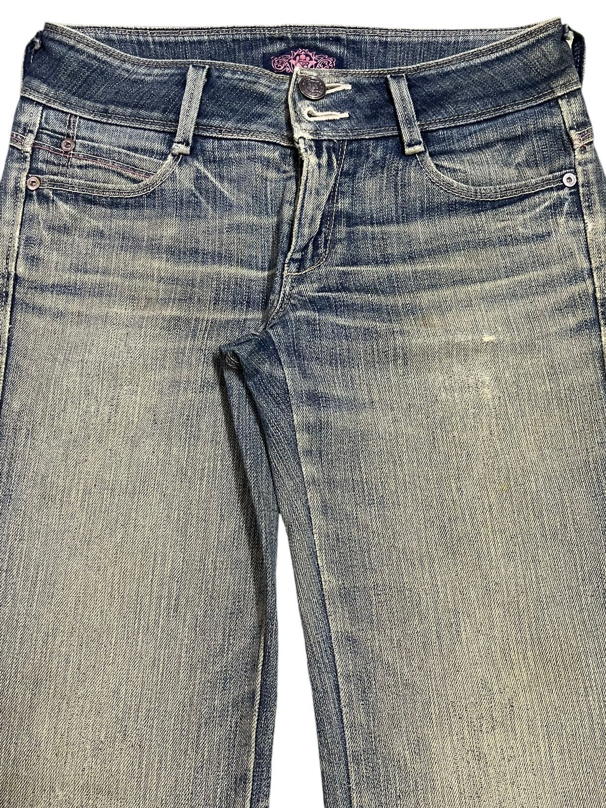 Tornado Mart Vintage Japanese Brand Mud Faded Wash Style Flare Jeans Size US 28 / EU 44 - 4 Thumbnail