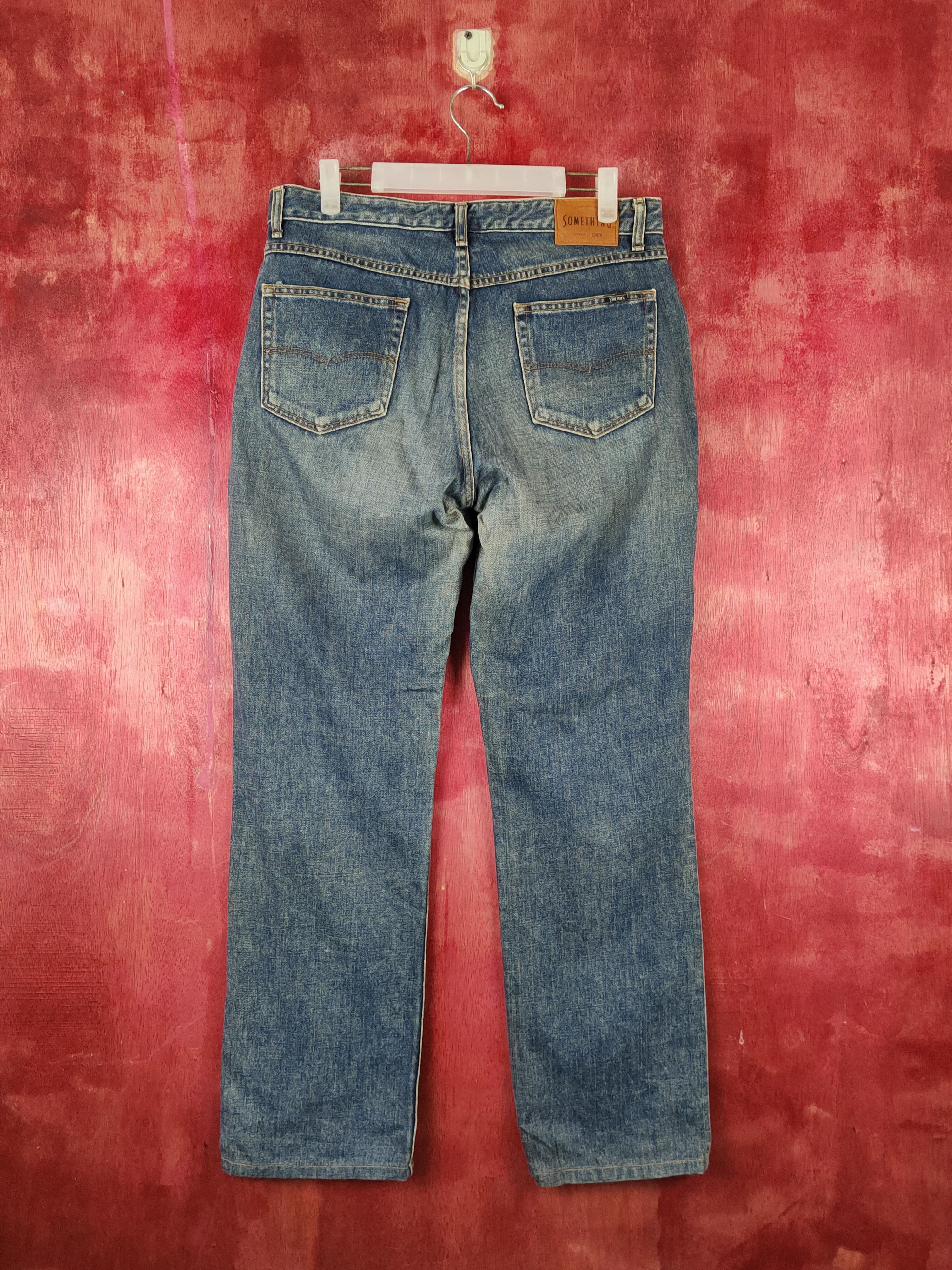 Edwin Something-Edwin Blue Faded Distressed Ripped Jeans #S2250 Size US 32 / EU 48 - 7 Thumbnail