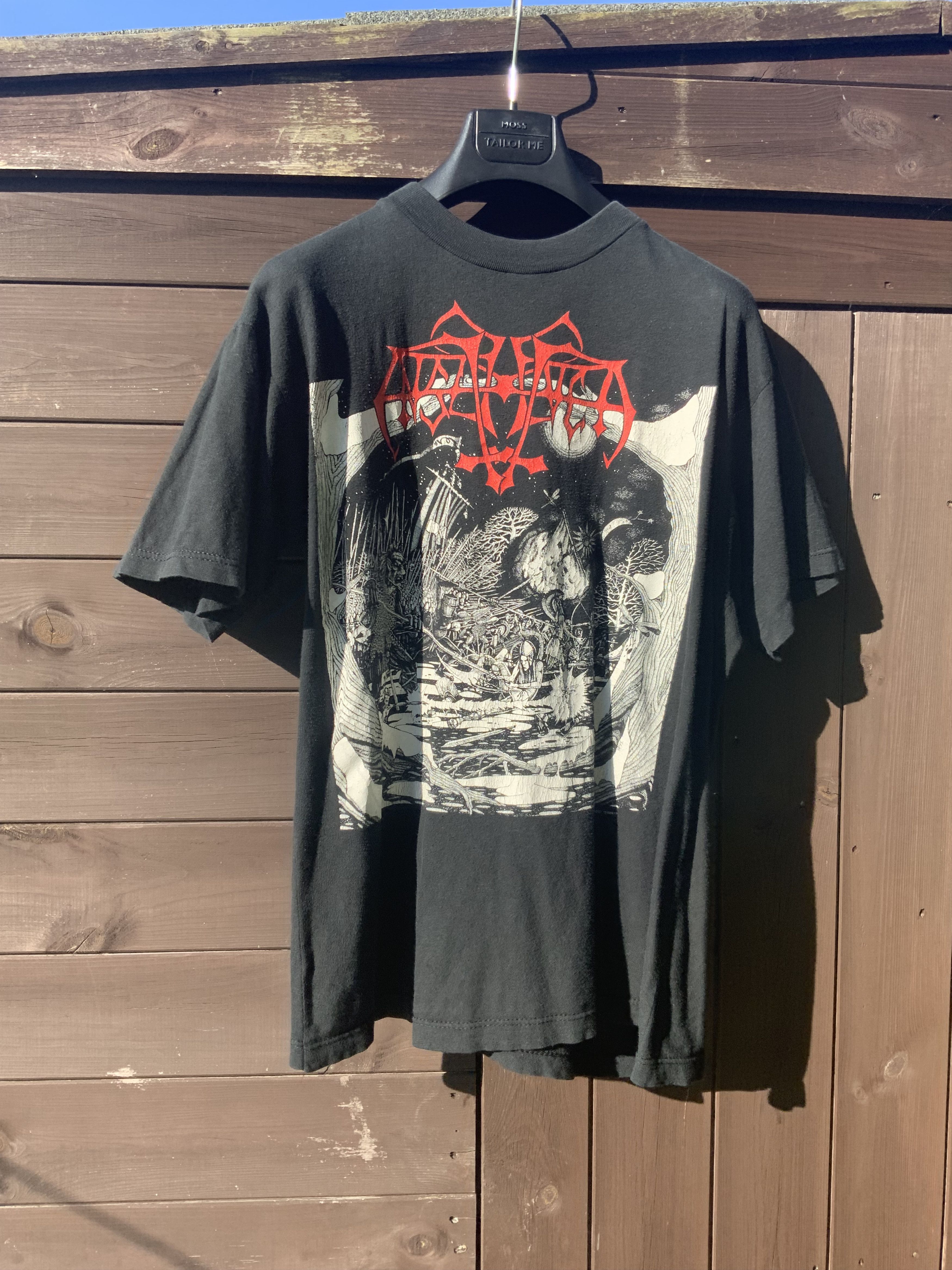 Vintage Very Rare Original 1993 Enslaved Hordanes Land shirt Size US XL / EU 56 / 4 - 3 Thumbnail