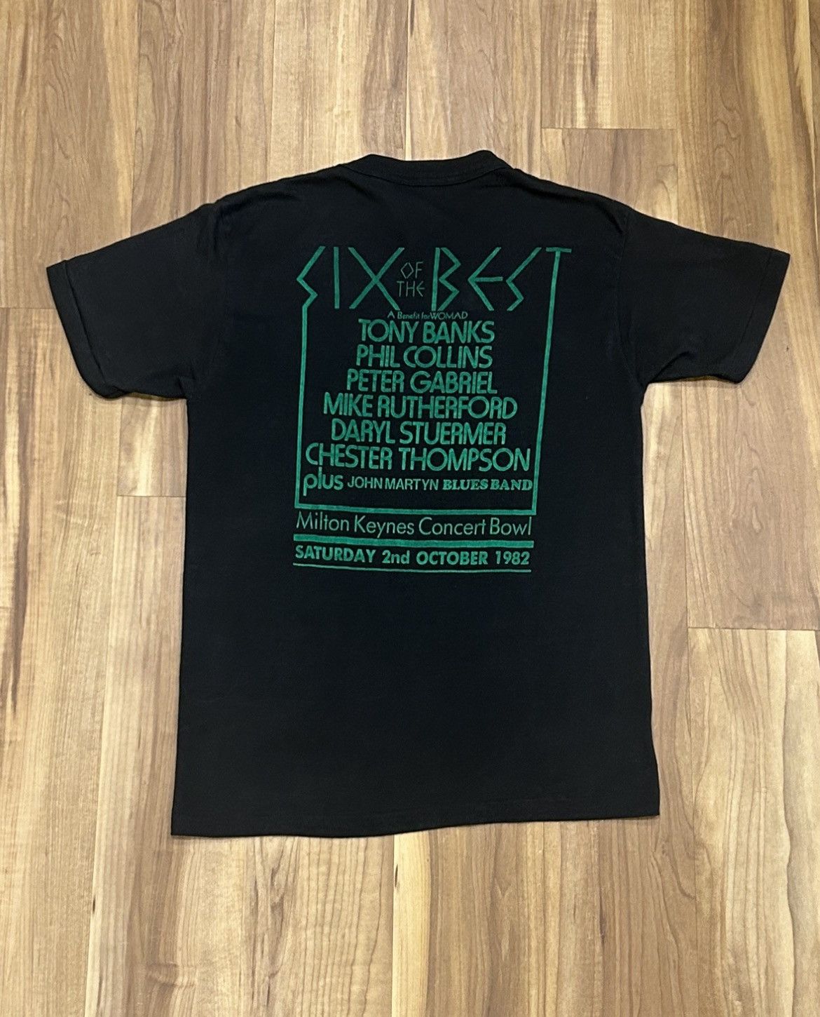Band Tees × Vintage Vintage 1982 Genesis Band Six Of The Best Concert Tour Tee Size US M / EU 48-50 / 2 - 2 Thumbnail