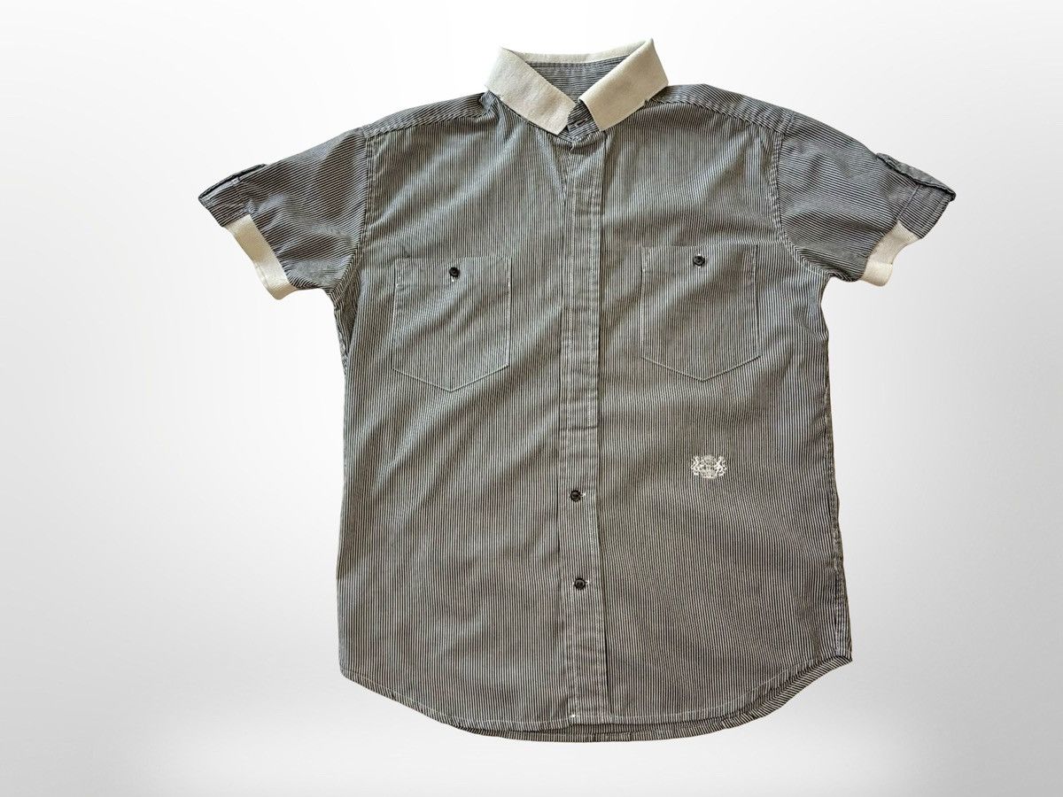 Zara Zara Man Gray Casual Button Down Shirt Short Sleeve Size US S / EU 44-46 / 1 - 1 Thumbnail