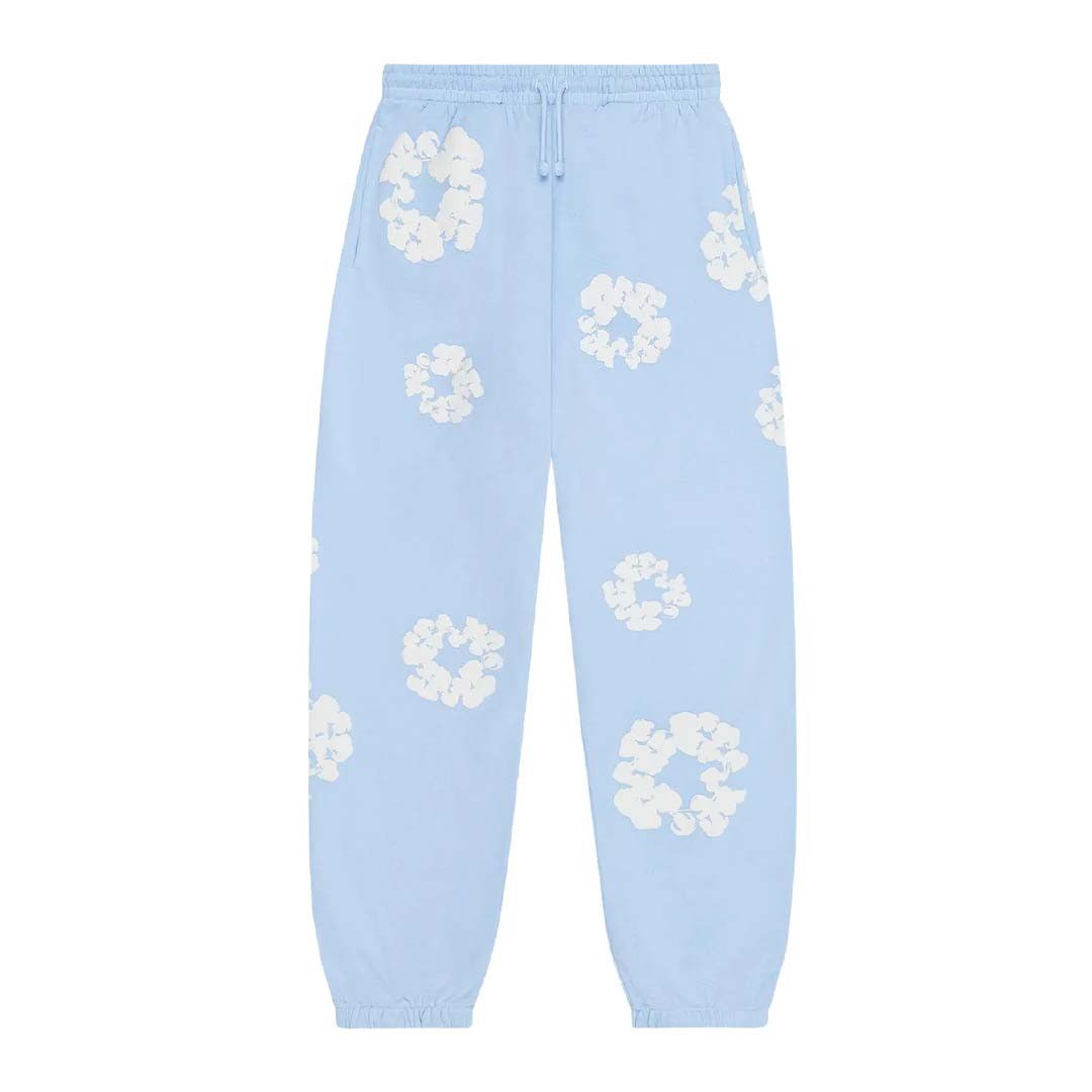 DENIM TEARS The Cotton Wreath Sweatpants 'Powder Blue' Size US 36 / EU 52 - 1 Thumbnail