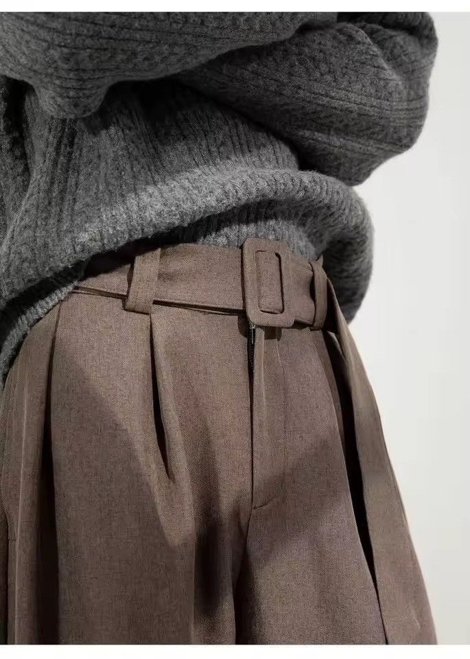 Other Casual Streetwear Basic Brown Loose School Pants Size US 30 / EU 46 - 3 Thumbnail