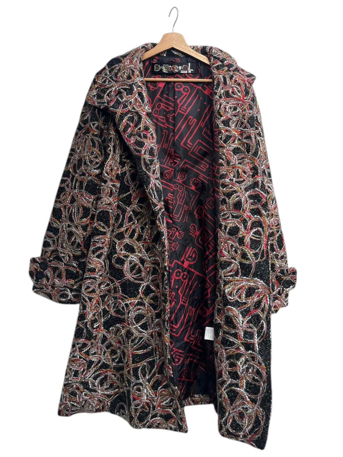 Desigual Desigual Twisted Boucle Fitted Coat Size 38 Size M / US 6-8 / IT 42-44 - 5 Thumbnail