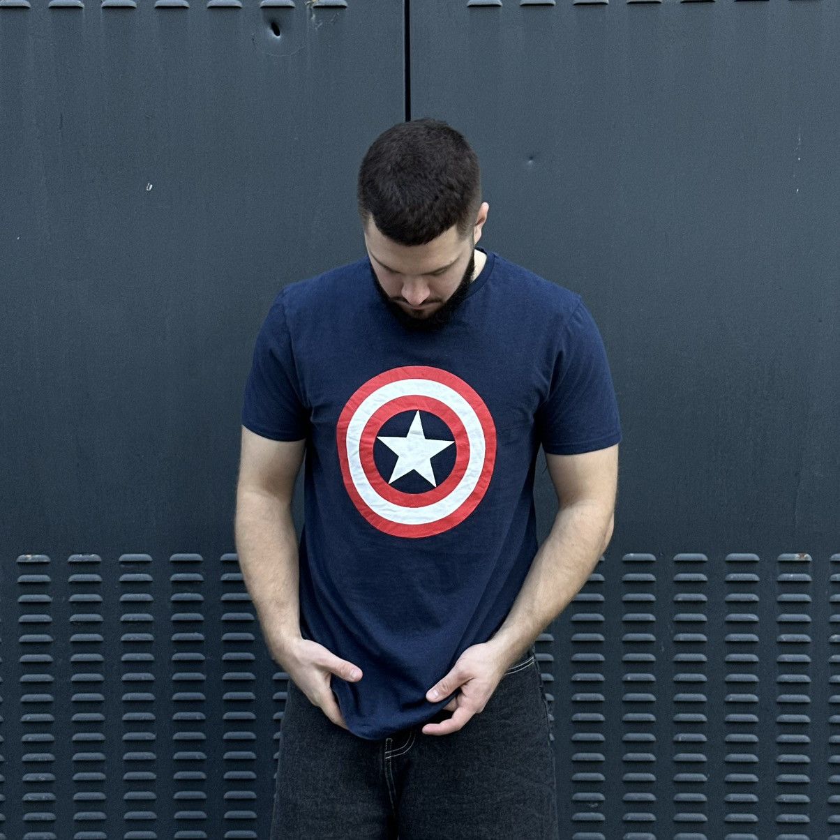 Marvel Comics × Vintage Vintage Marvel Comics T-shirts DC Cartoon Capitan America Size US L / EU 52-54 / 3 - 2 Thumbnail