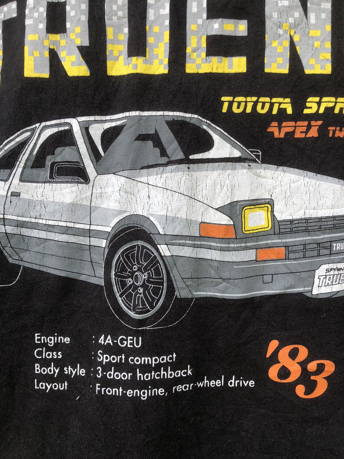 Japanese Brand × Vintage Vintage 1983 Toyota Sprinter Trueno AE86 Initial D Tshirt Size US M / EU 48-50 / 2 - 5 Thumbnail