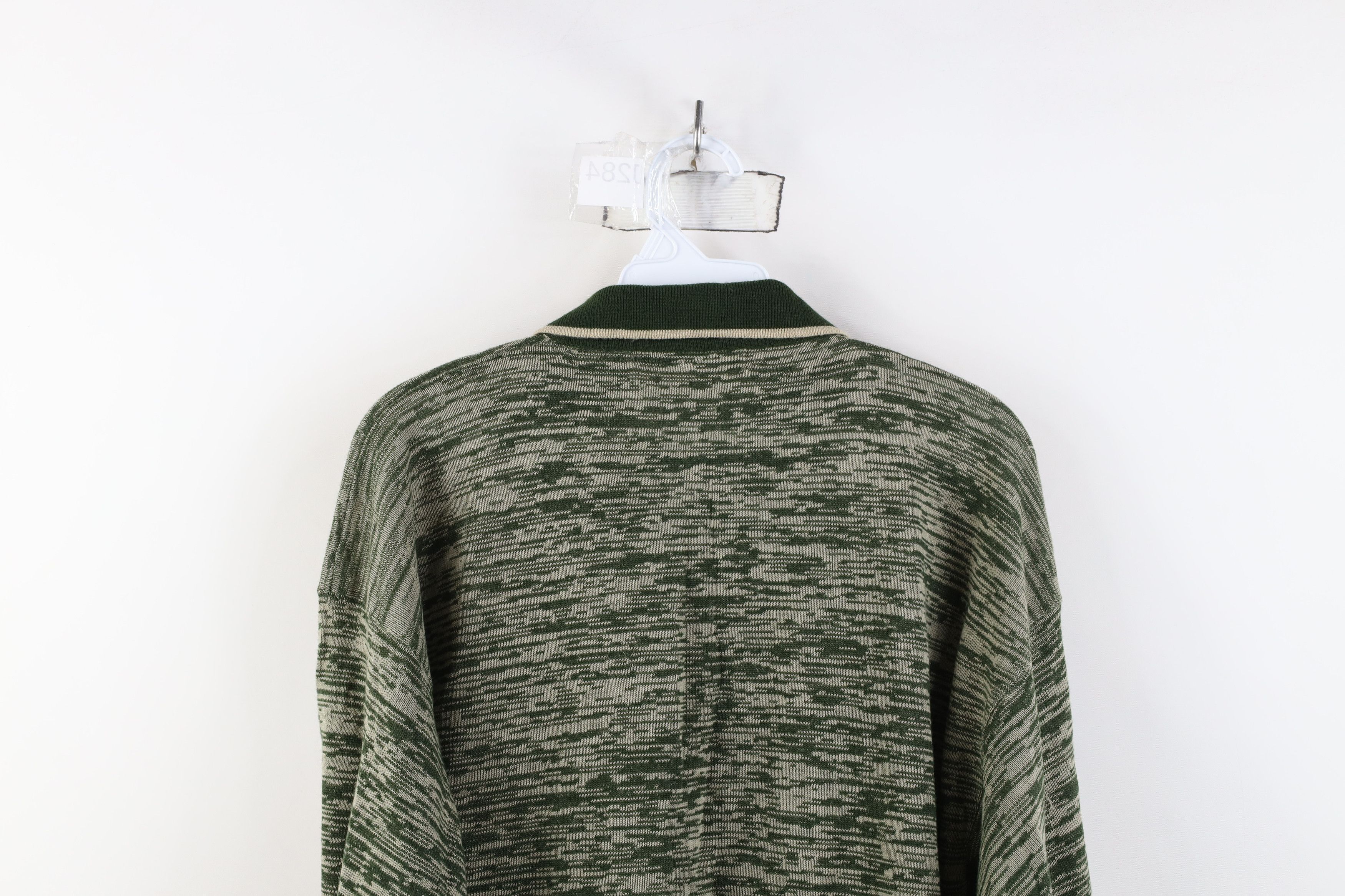 Vintage Vintage 90s Streetwear Lightweight Knit Collared Sweater Size US XL / EU 56 / 4 - 9 Thumbnail
