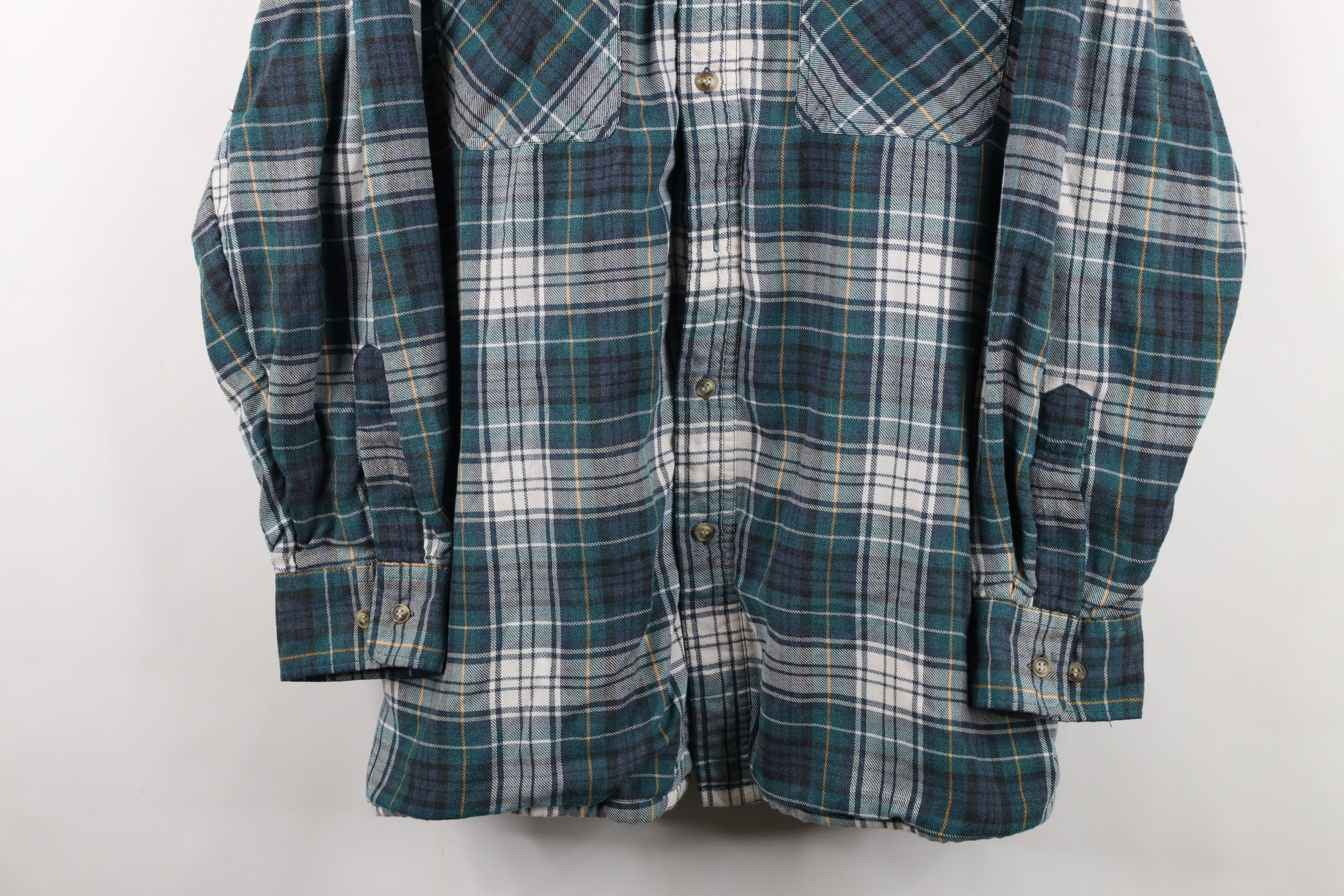 Vintage Vintage 90s Streetwear Lined Flannel Button Shirt Jacket Jac Size US L / EU 52-54 / 3 - 3 Thumbnail