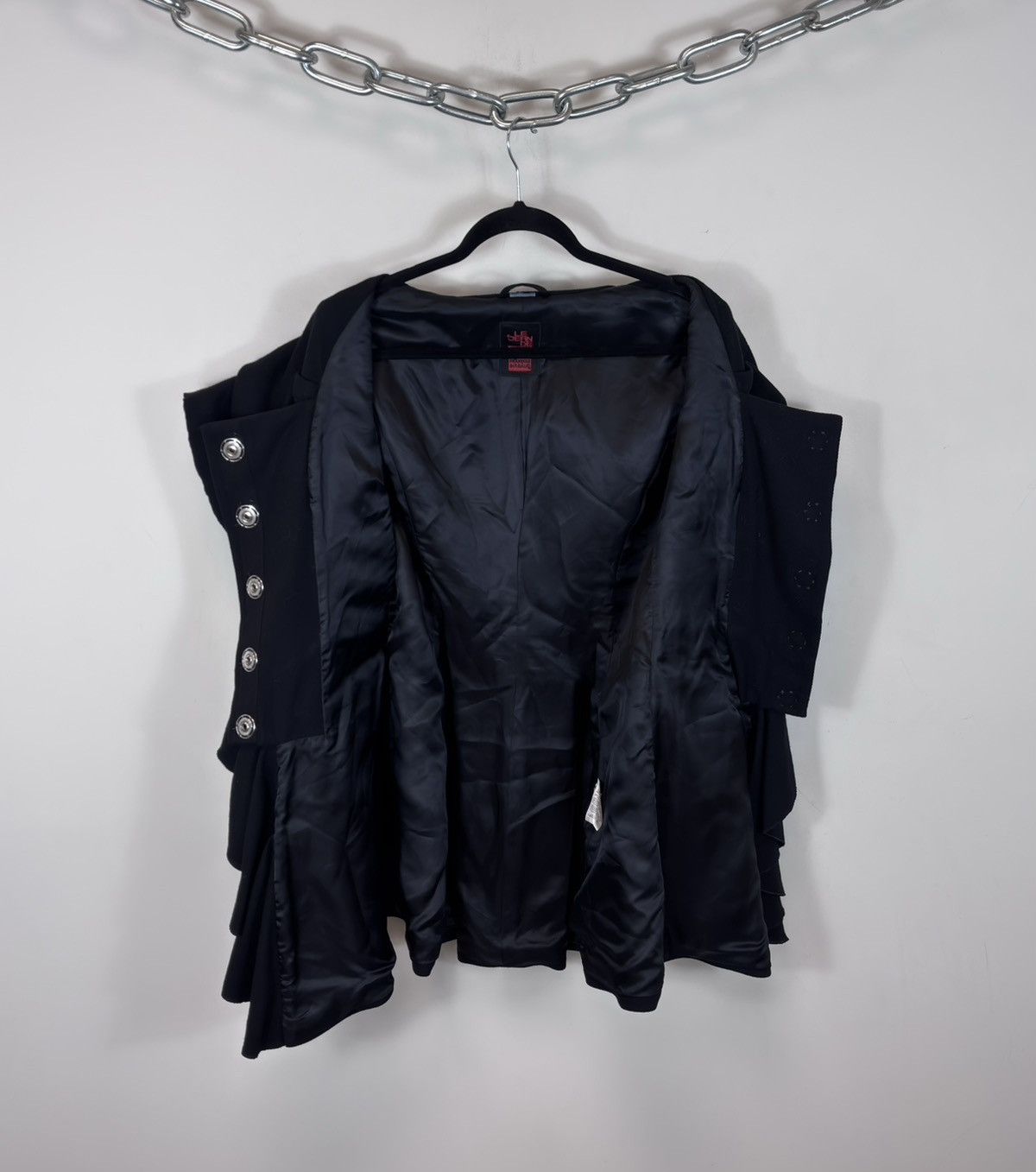 Marithe + Francois Girbaud Marithe Francois Girbaud Women’s Archival Ruffle Wool Coat Size S / US 4 / IT 40 - 2 Thumbnail