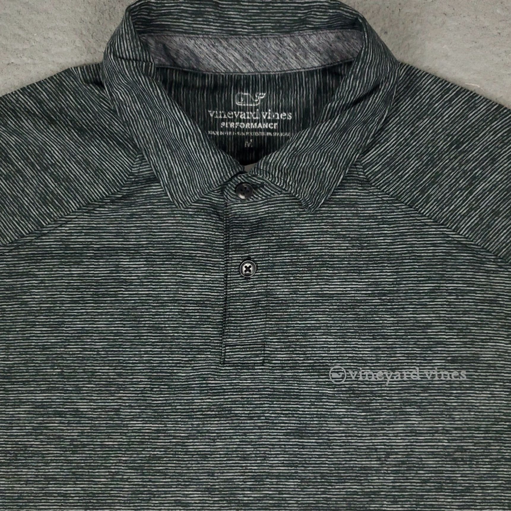 Vineyard Vines Vineyard Vines Polo Shirt Mens M Gray Performance Golf Short Sleeve Shirt Regular Paisley? Size US M / EU 48-50 / 2 - 2 Thumbnail
