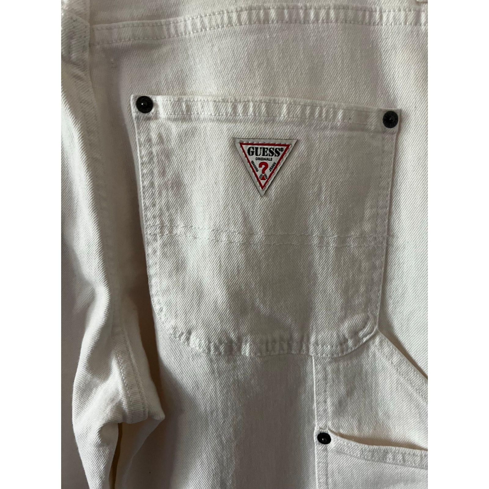 Guess Originals Kit Carpenter Jeans Washed Ecru Utility pockets Size US 30 / EU 46 - 10 Thumbnail