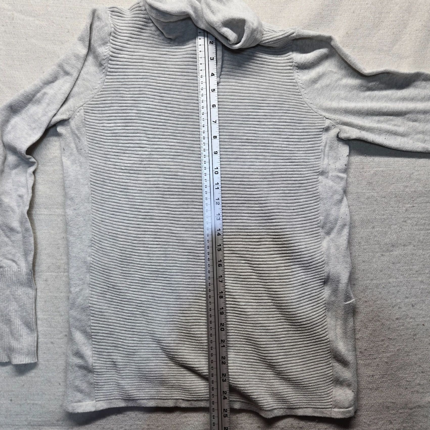 Vintage Artisan NY Sweater Women's M Medium Gray Turtle Neck Oversized Knit Pullover Size M / US 6-8 / IT 42-44 - 7 Thumbnail