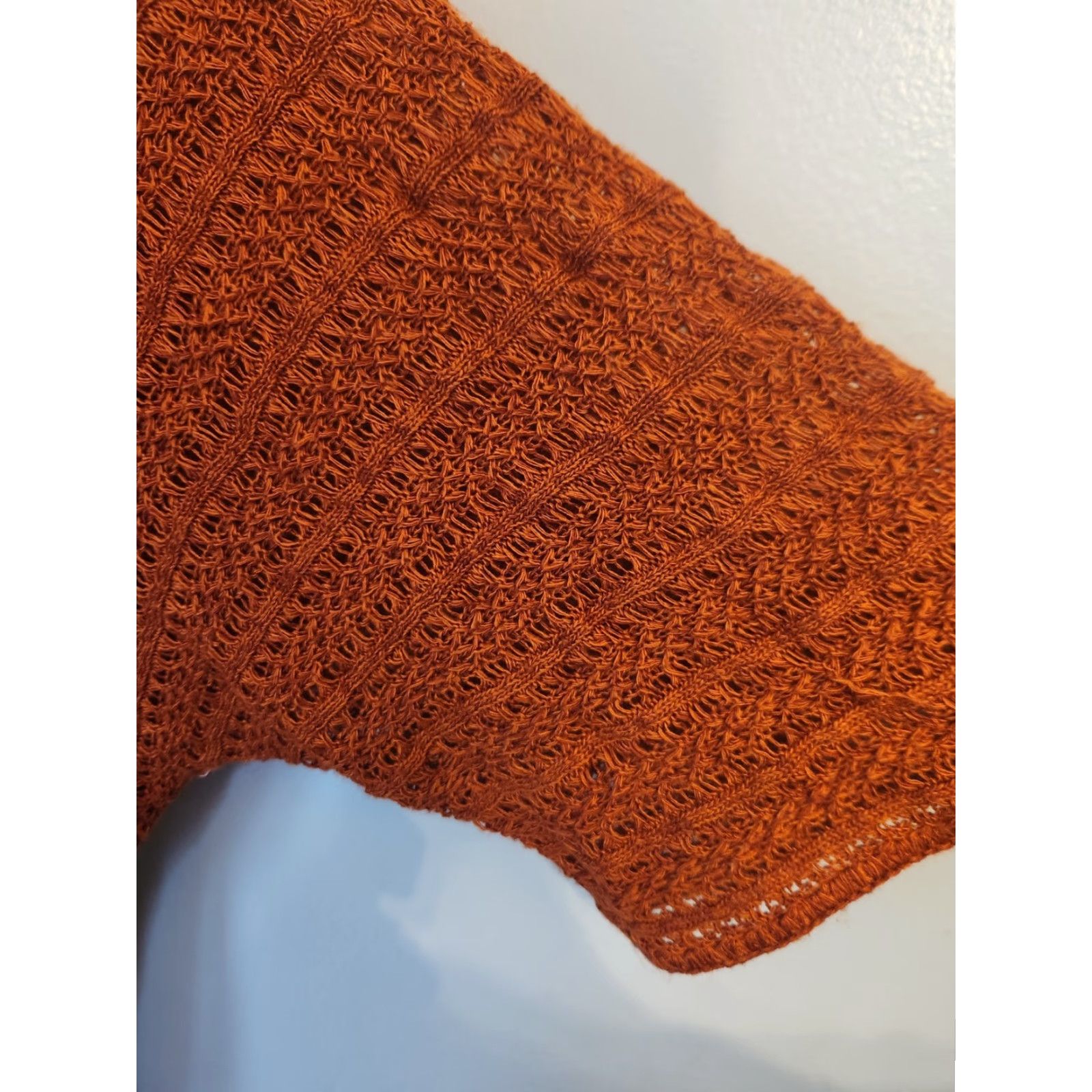 Vintage Dressbarn Sweater Shirt Women 2X Orange Lightweight Knit Dolman Sleeve Round Neck Casual Party/Cocktail Travel Basic 2X Womens Size XXL / US 16-18 / IT 52-54 - 4 Thumbnail