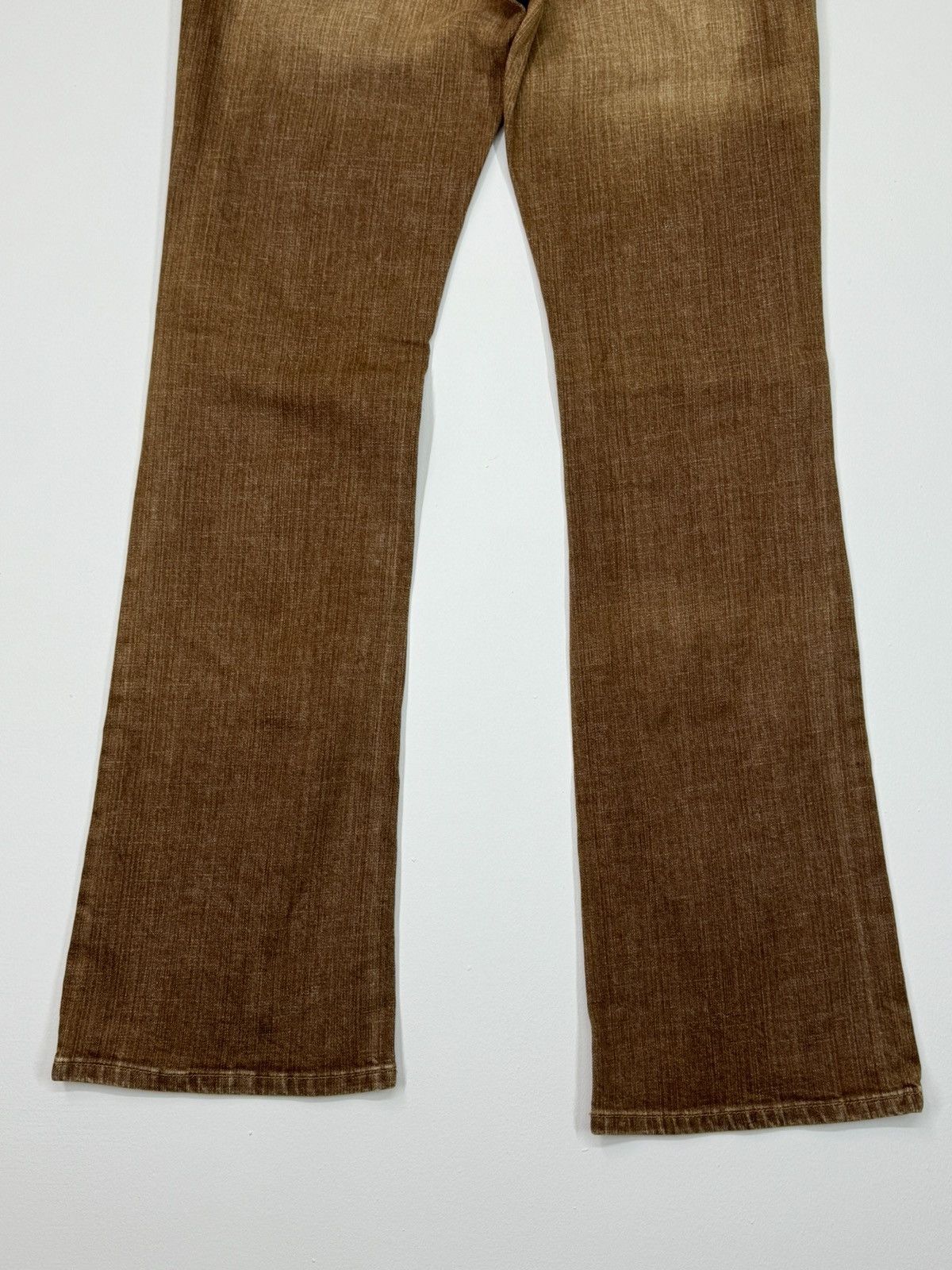 Japanese Brand Flare Vintage Wrangler Brown Wide Leg Denim Size US 28 / EU 44 - 11 Thumbnail