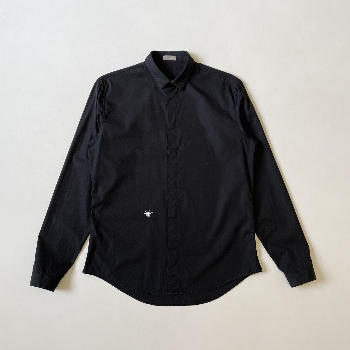Dior × Hedi Slimane Black Cotton ‘Bee’ Logo Shirt Size US M / EU 48-50 / 2 - 15 Thumbnail