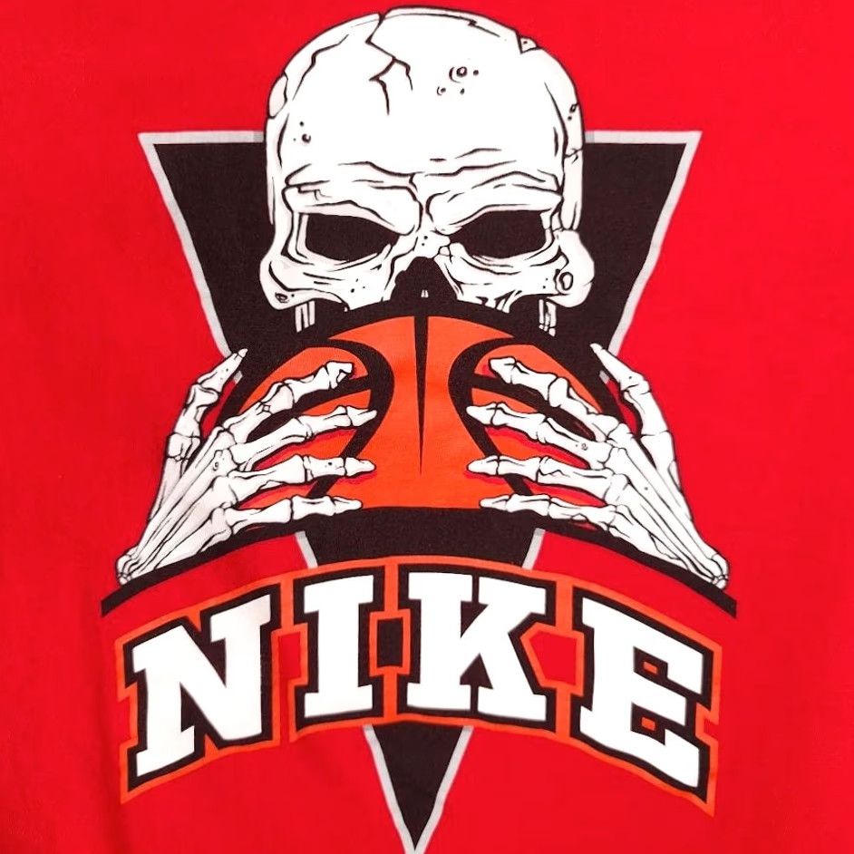 Nike Nike Basketball T Shirt Mens Medium Red FRENZY Skull Streetwear Size US M / EU 48-50 / 2 - 5 Thumbnail