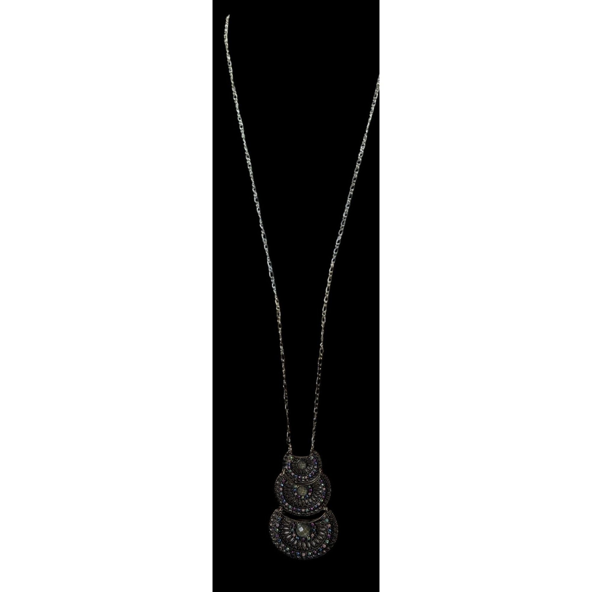 Other Bohemian Pastel Articulated Layered Medallion Pendant Neckla Size ONE SIZE - 6 Thumbnail