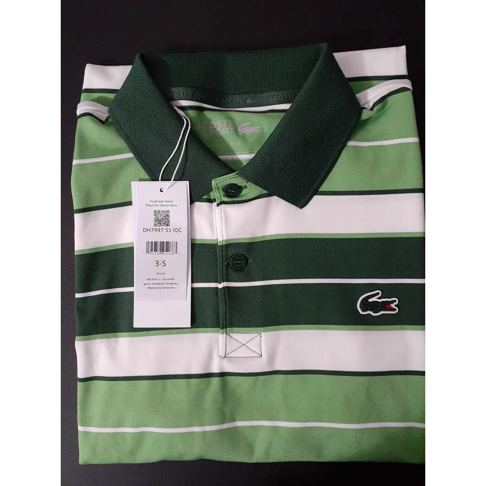 Lacoste Lacoste Men's Short Sleeve Regular Fit Golf Polo Green S Size US S / EU 44-46 / 1 - 2 Thumbnail