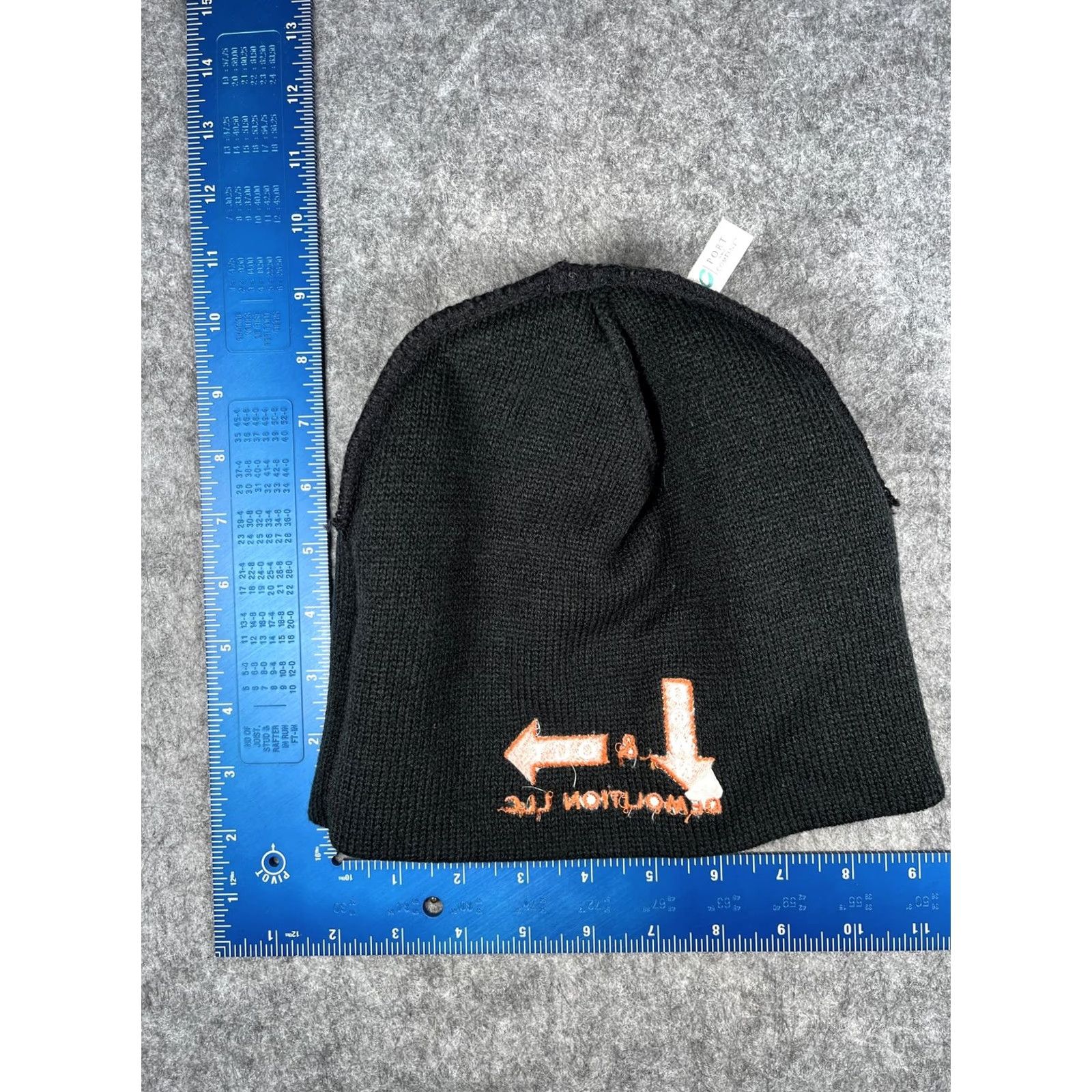 Port & Company Port & Company Hat Beanie Mens One Size Black Down & Out Demolition Logo Winter Size ONE SIZE - 5 Thumbnail