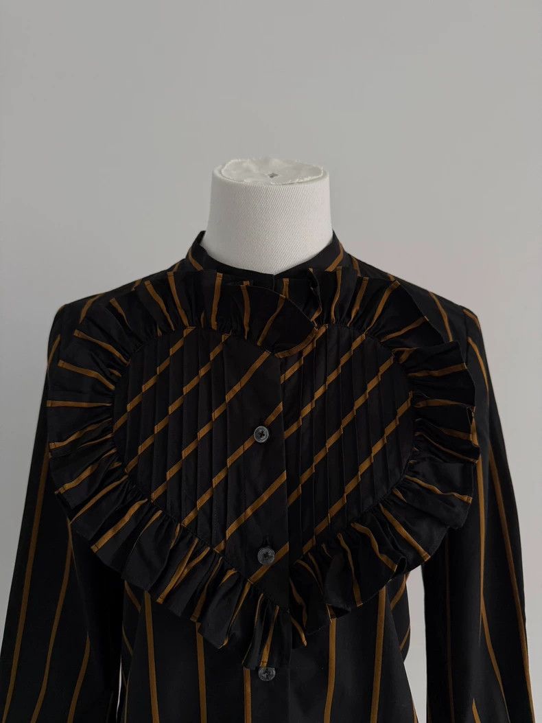 Vivienne Westwood Vivienne Westwood size02 Heart-shaped love black gold shirt Size S / US 4 / IT 40 - 3 Thumbnail