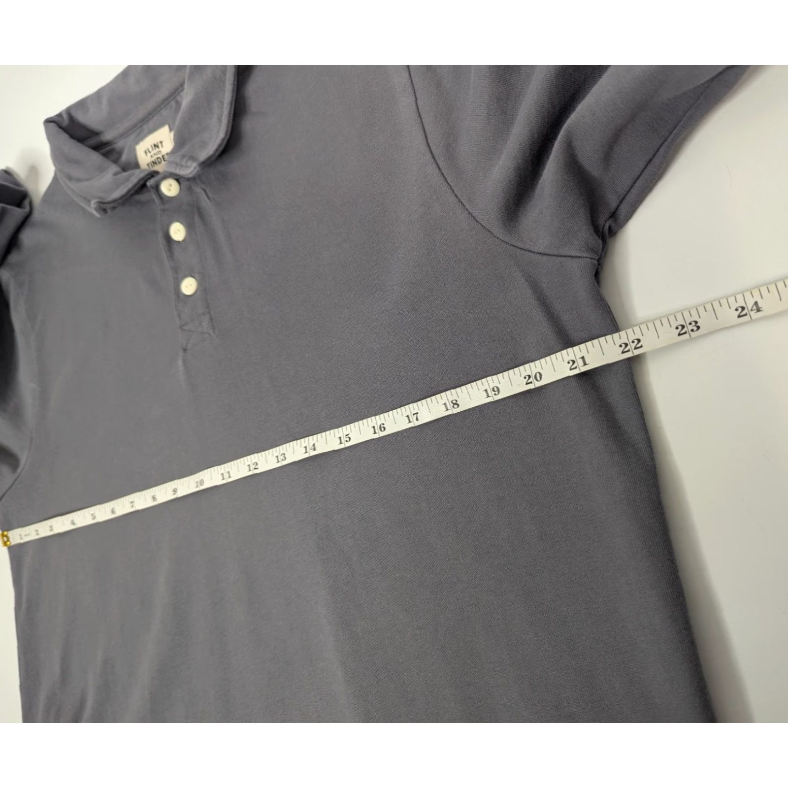 Flint And Tinder Flint and Tinder Polo Shirt Long Sleeve Gray Cotton Size L Mens Regular Collared Spreadful Polo Shirt Gray Lightweight Heavyweight Fall Winter Size US L / EU 52-54 / 3 - 5 Thumbnail