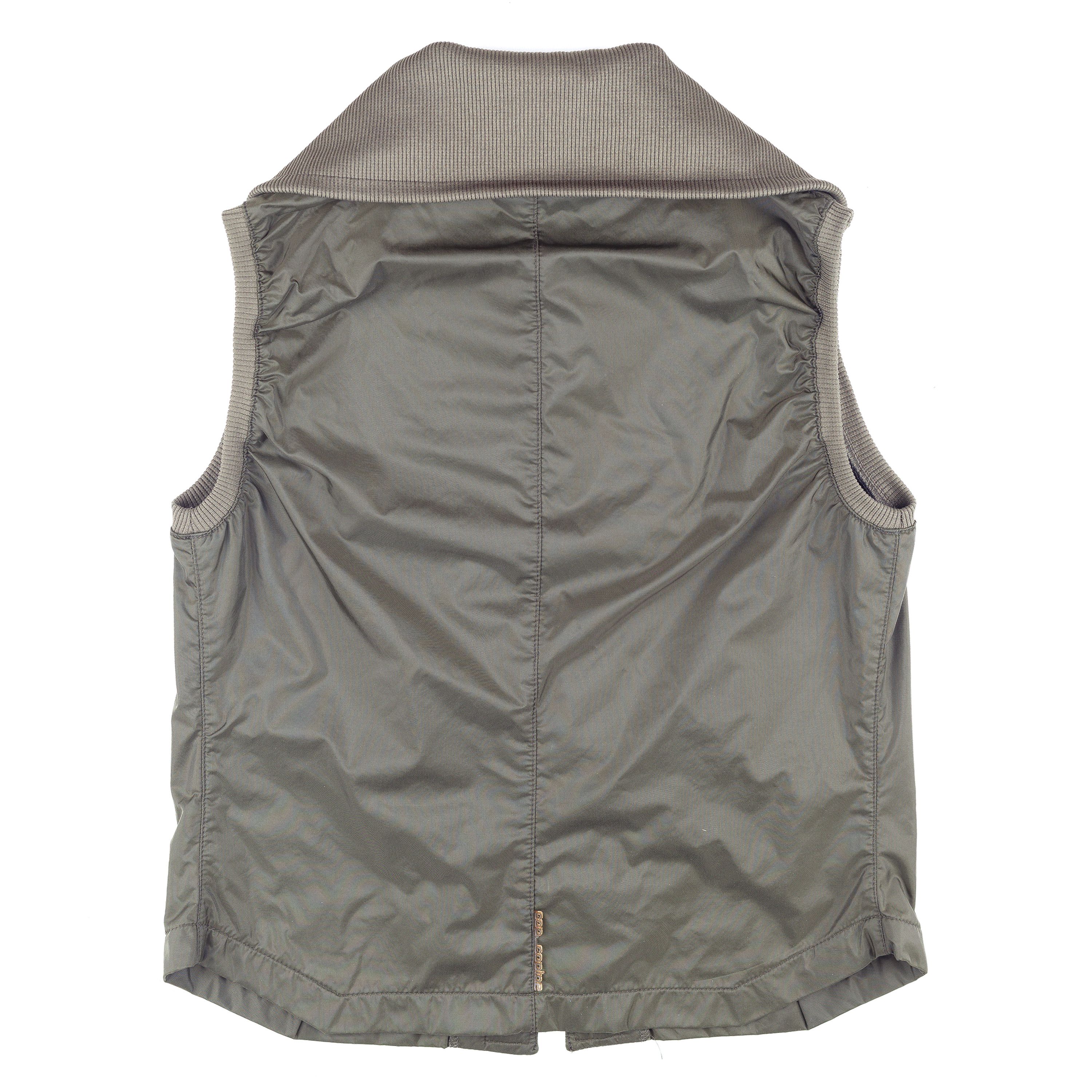 Cop Copine Cop Copine Vintage Green Thin Vest (M) Size M / US 6-8 / IT 42-44 - 2 Thumbnail
