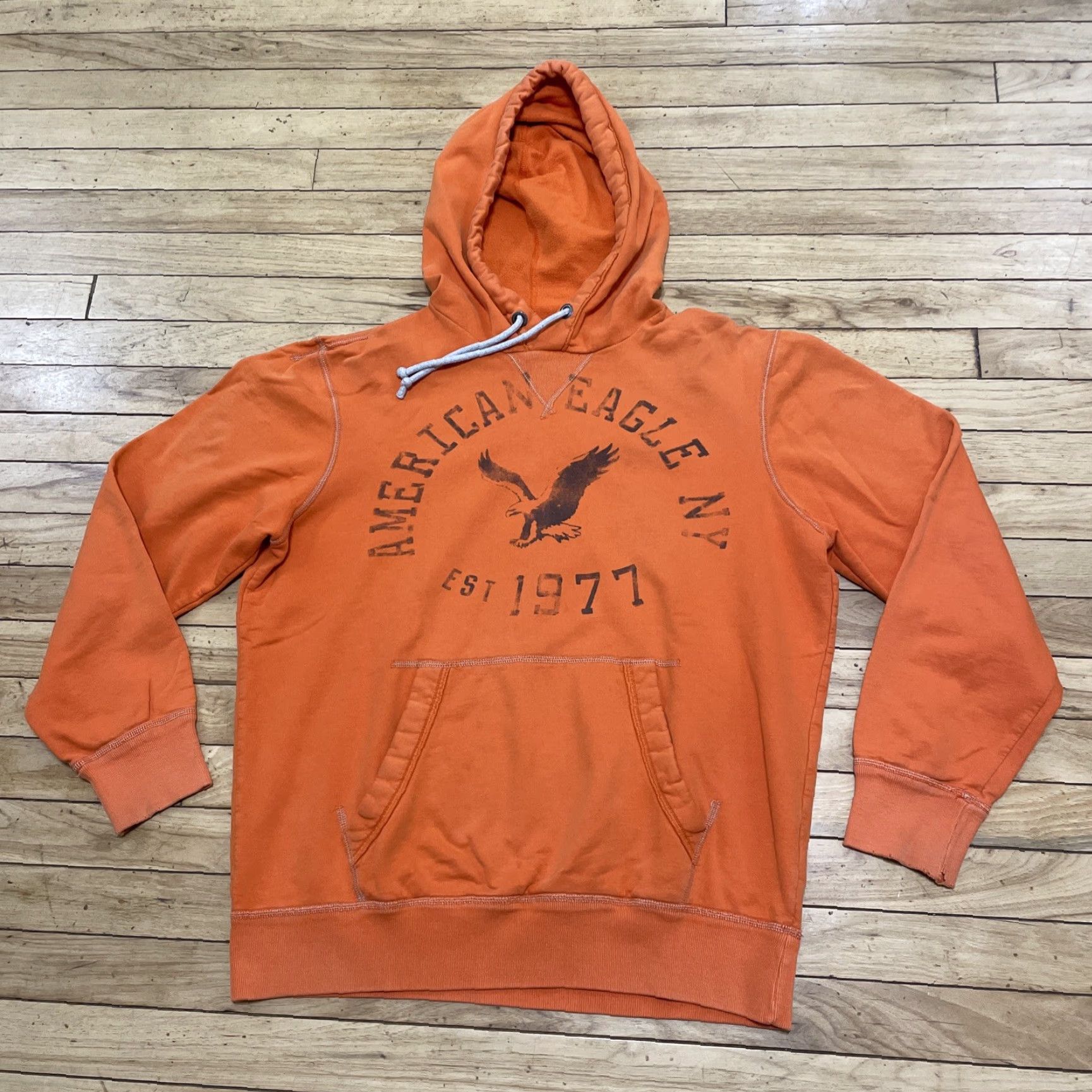 American Eagle Outfitters American Eagle Outfitters Hoodie Men L Orange Graphic Halloween Y2k Wool? (wait) Size US L / EU 52-54 / 3 - 3 Thumbnail