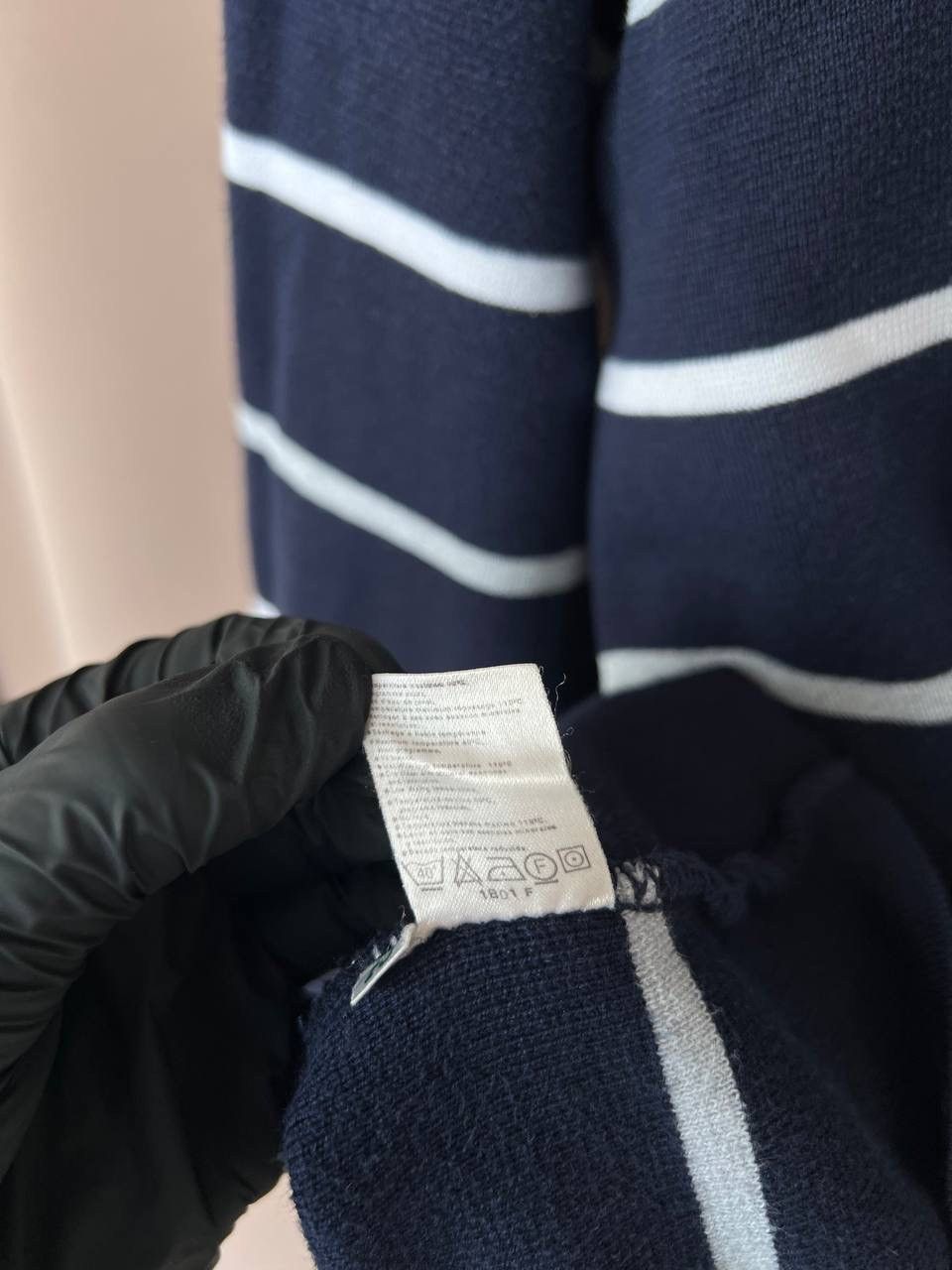 Lacoste Lacoste Half Zip Sweater Mens Size 7 or L Striped Pullover Size US L / EU 52-54 / 3 - 13 Thumbnail