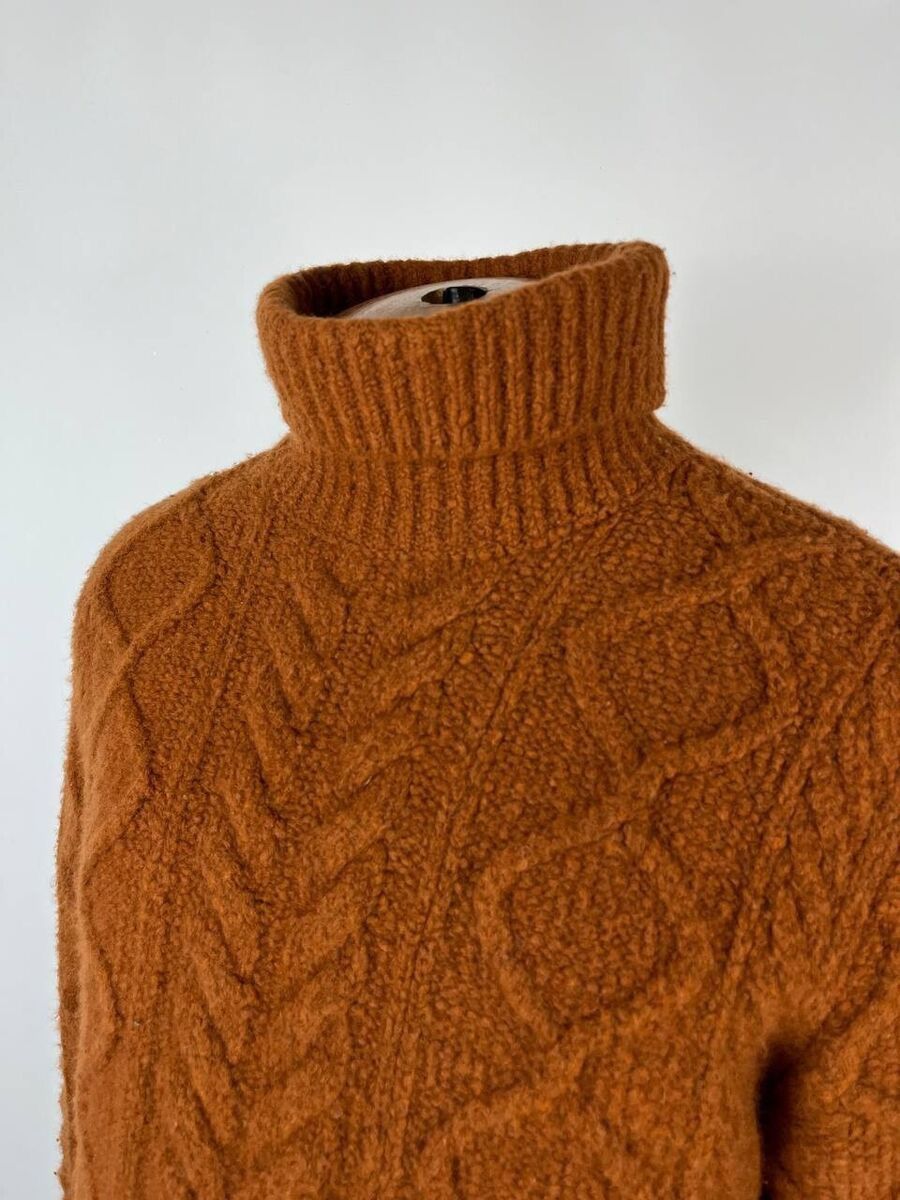 Designer × Dsquared2 Dsquared2 Knitted Brown Men Jumper Sweater Size M (0337) Size US M / EU 48-50 / 2 - 4 Thumbnail